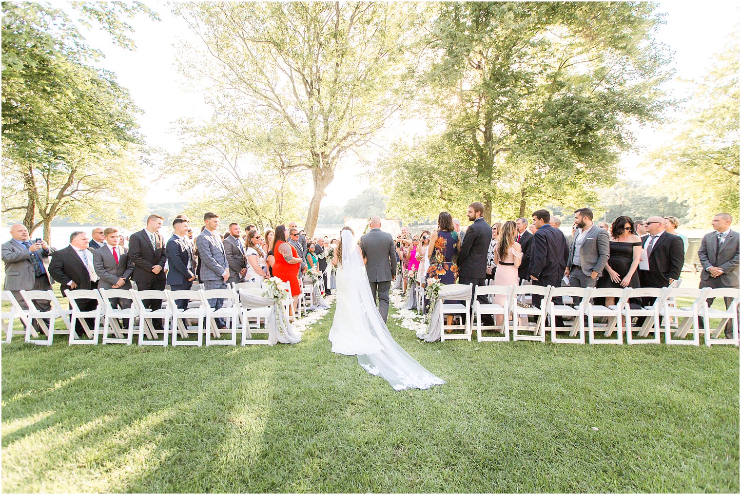 Outdoor ceremony at Indian Trail Club in Franklin Lakes, NJ