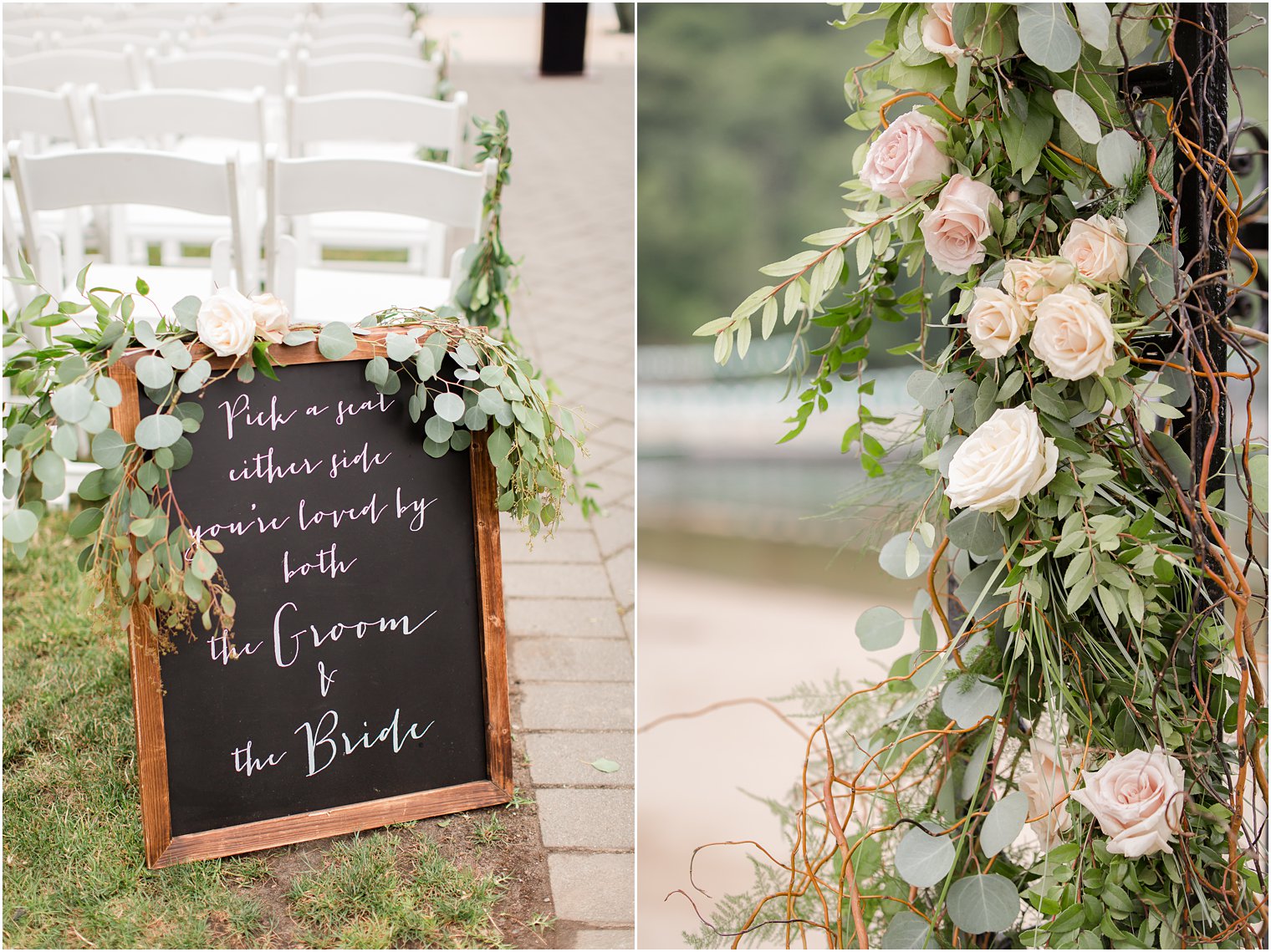 Outdoor ceremony at Lake Valhalla Club in Montville NJ