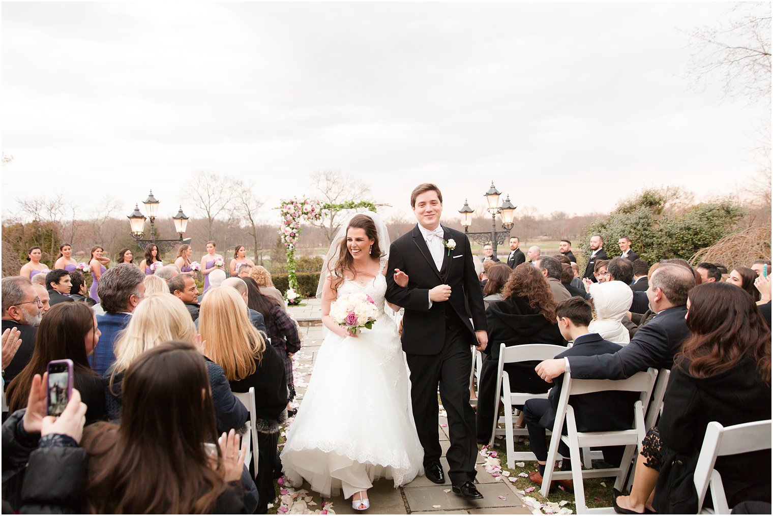 Outdoor ceremony at Park Savoy Estate in Florham Park, NJ