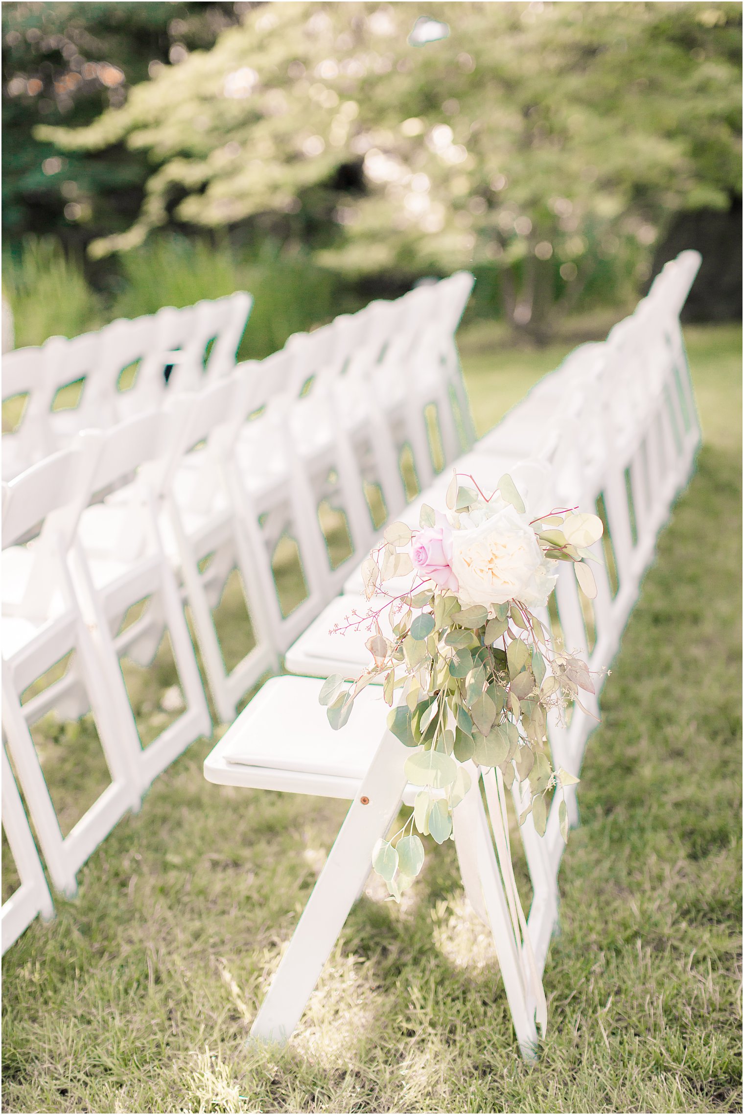 Outdoor ceremony at Pleasantdale Chateau in West Orange, NJ