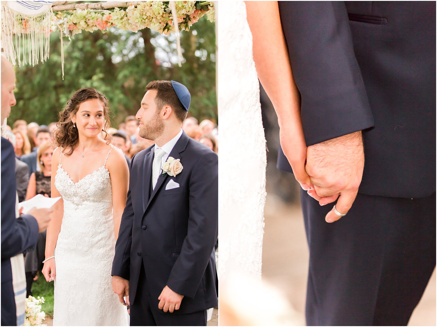 Outdoor ceremony at Ramsey Country Club in Ramsey, NJ