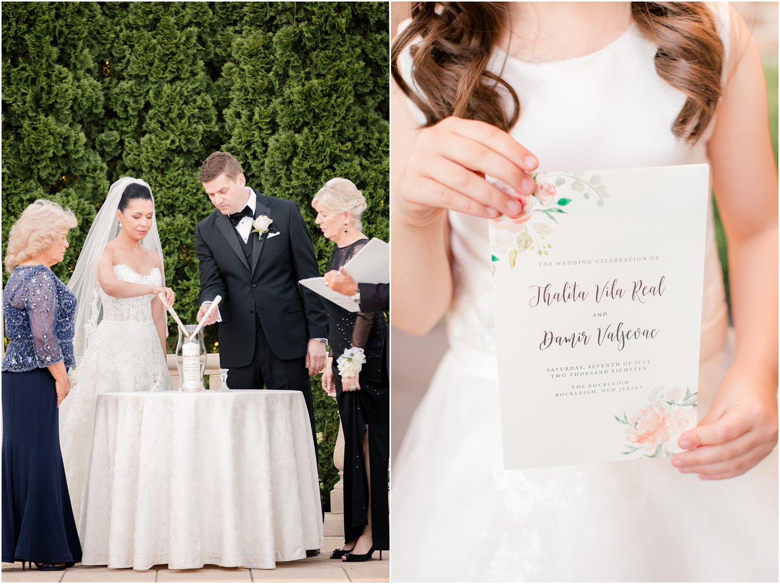 Outdoor ceremony at The Rockleigh in Rockleigh, NJ