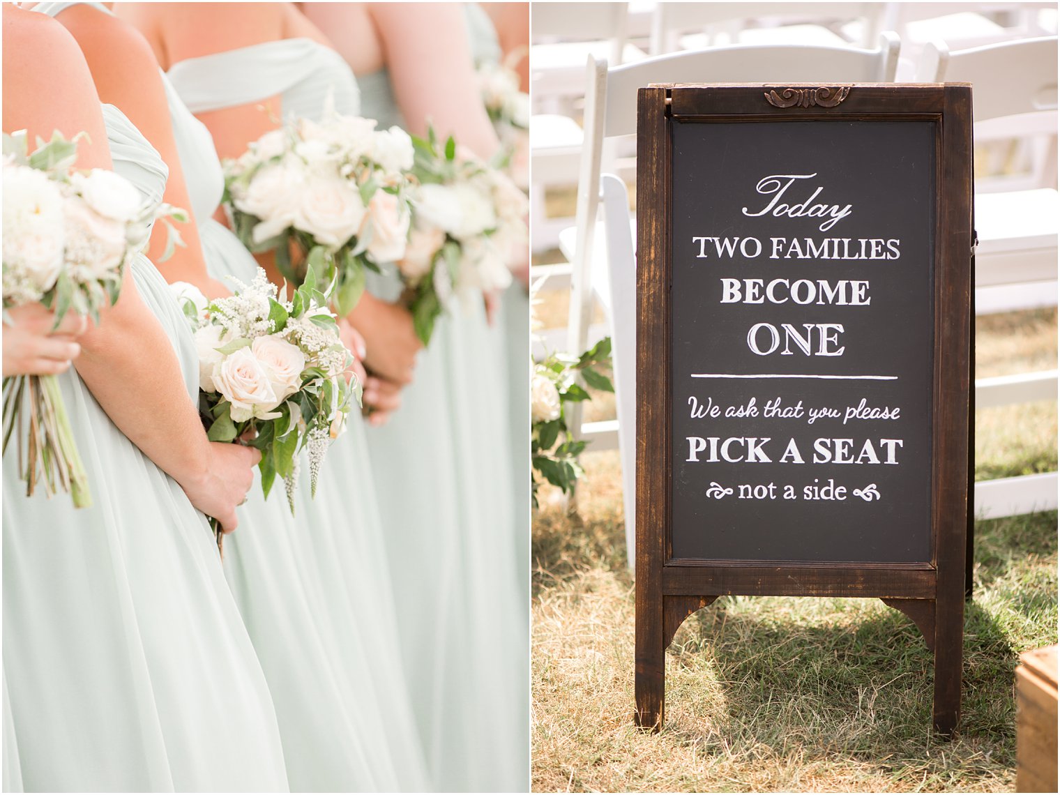 Outdoor ceremony at Sandy Hook Chapel in Atlantic Highlands, NJ