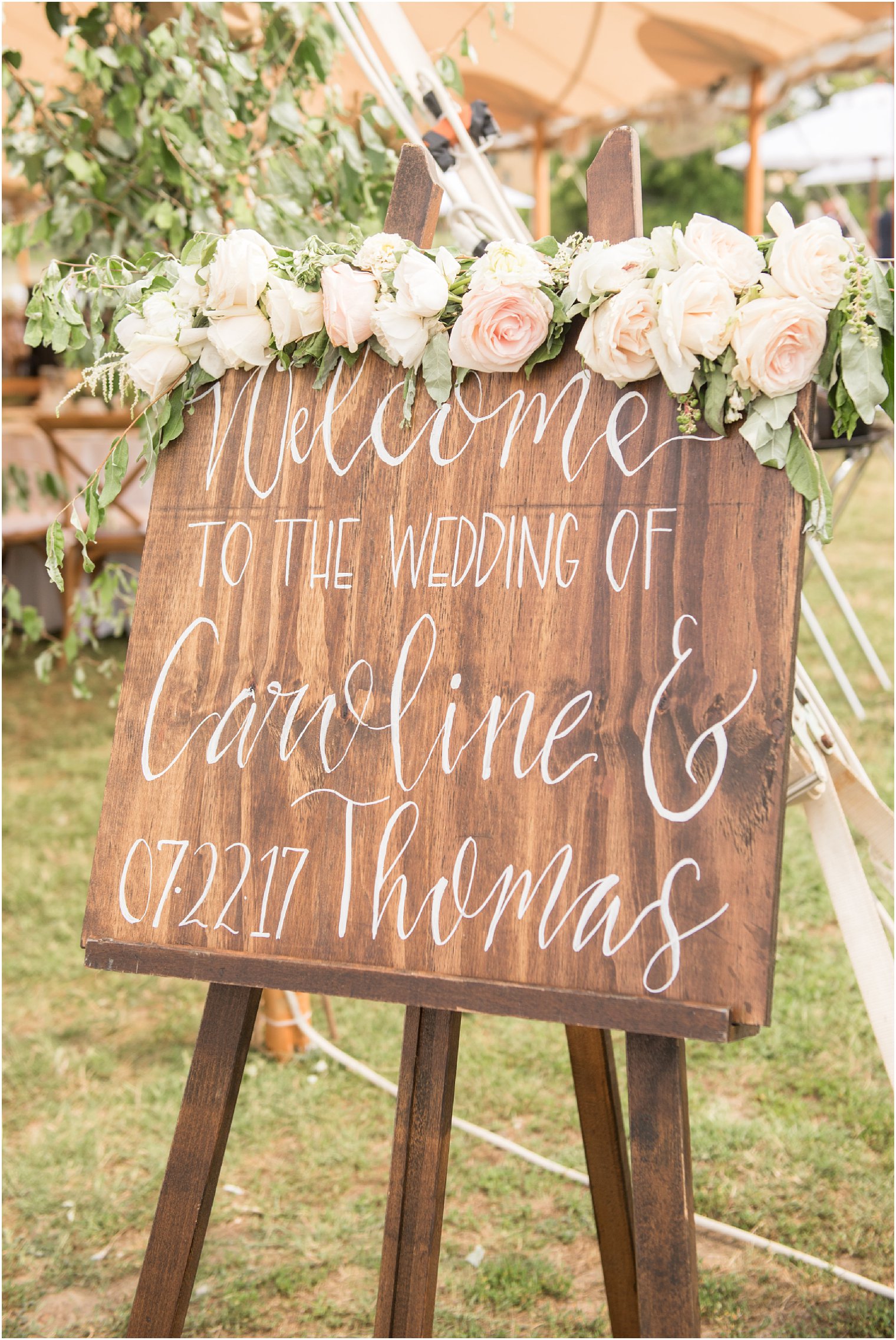 Outdoor ceremony at Sandy Hook Chapel in Atlantic Highlands, NJ