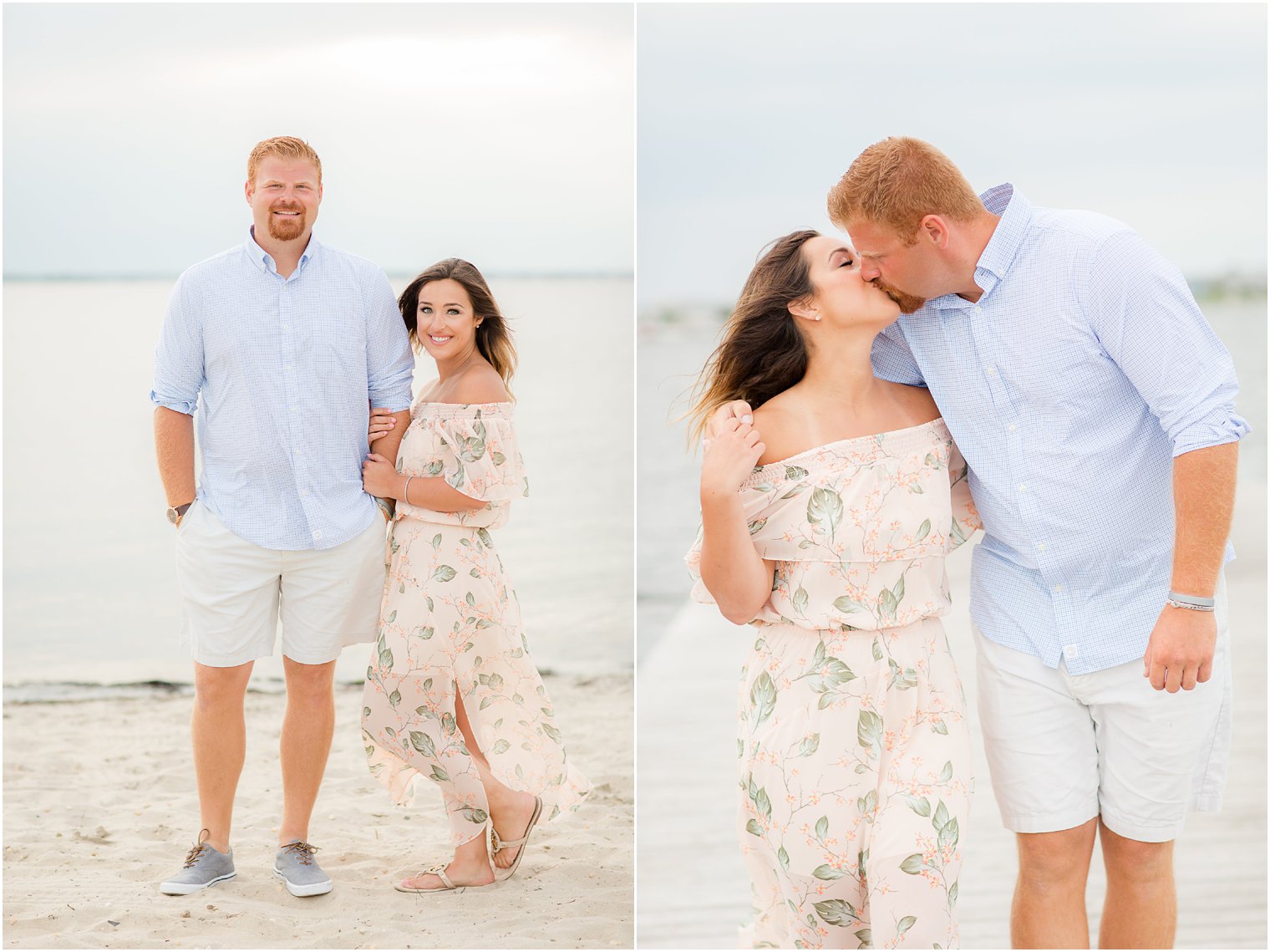 engagement photos at Jacobsen Park in Lavallette NJ 