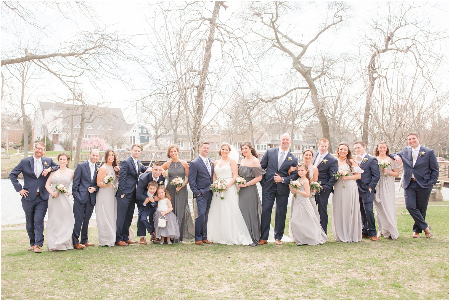 Bridal party photos in Spring Lake NJ