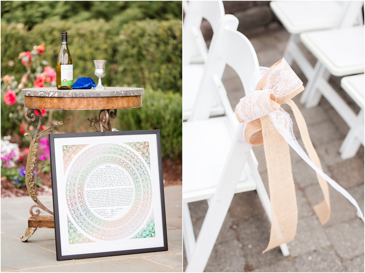 Outdoor wedding ceremony at The Mill Lakeside Manor Wedding