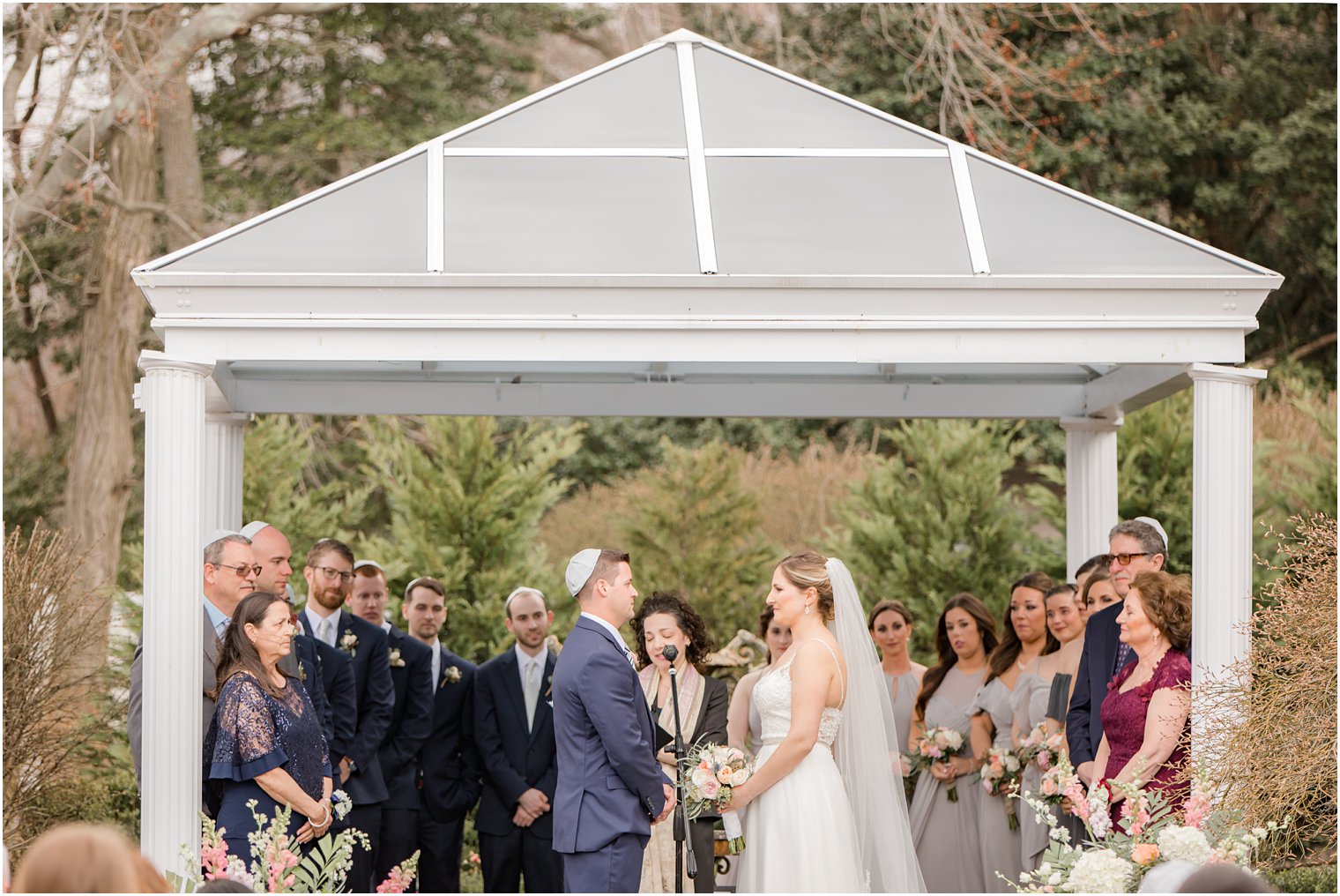 Outdoor wedding ceremony at The Mill Lakeside Manor Wedding