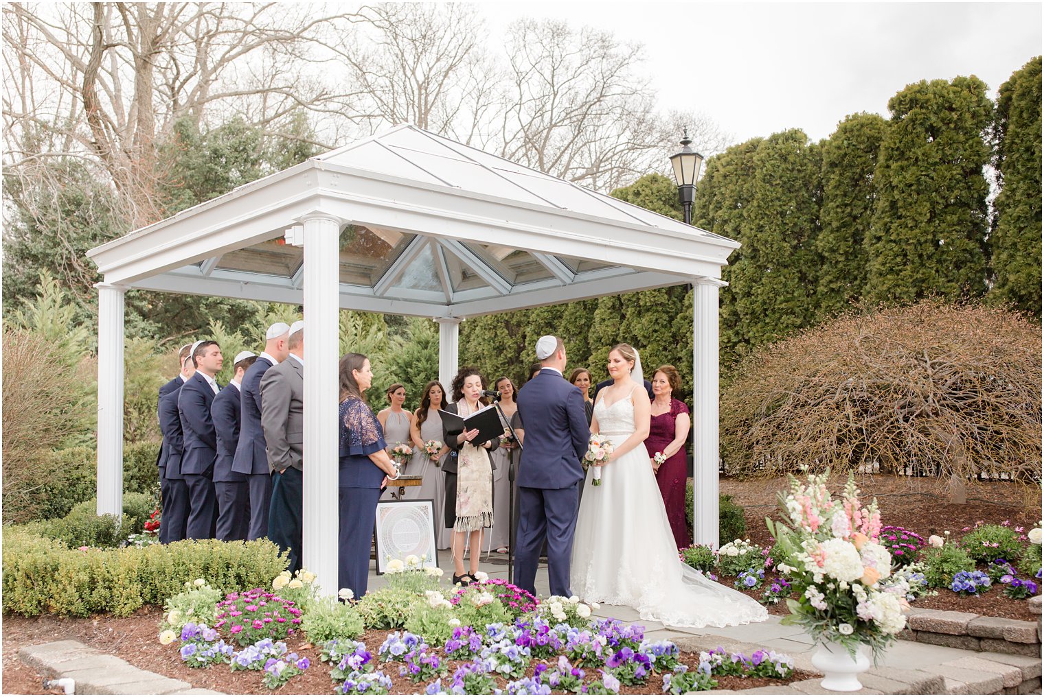 Outdoor wedding ceremony at The Mill Lakeside Manor Wedding