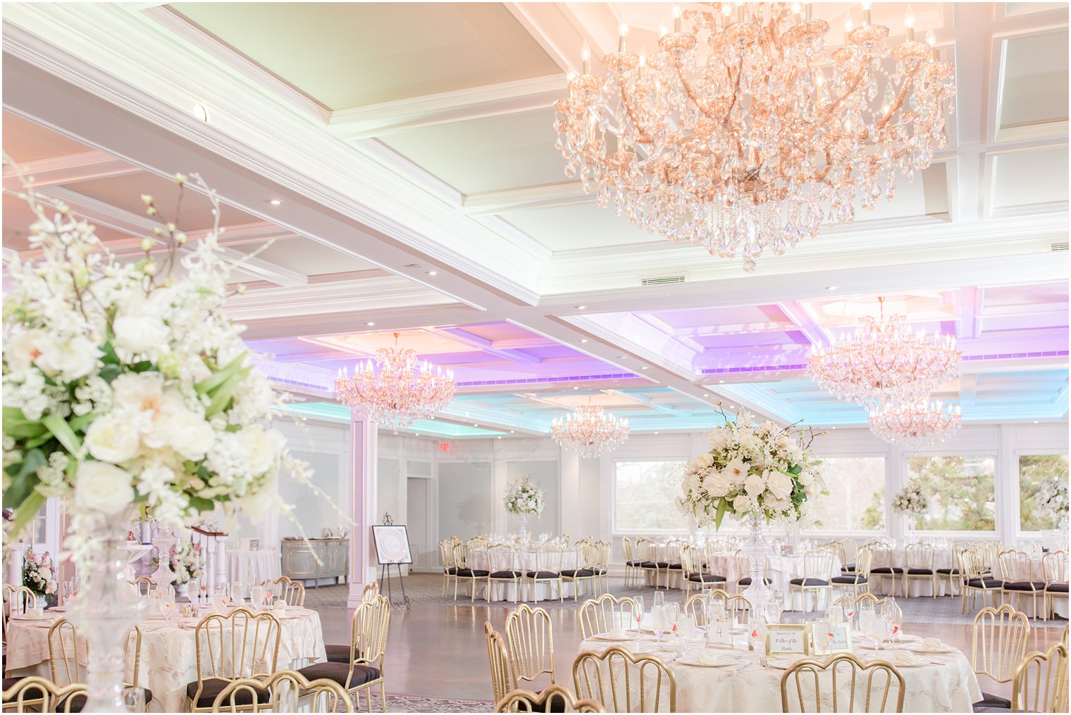 Elegant wedding reception at The Mill Lakeside Manor Wedding