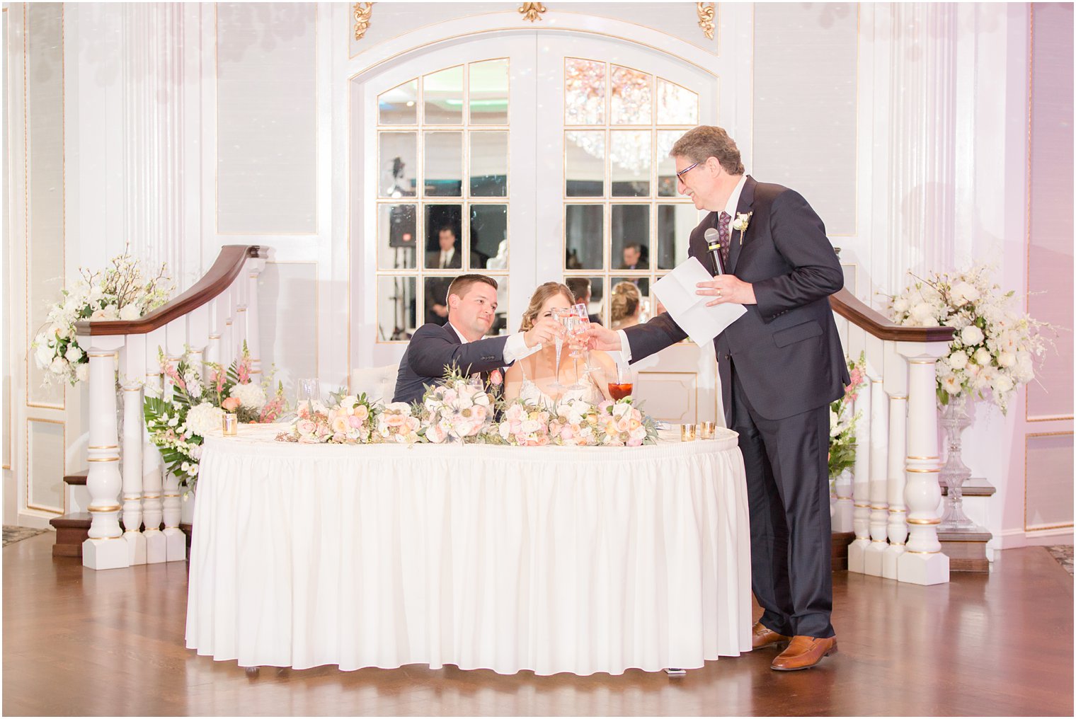 Father of the bride speech at wedding reception at The Mill at Lakeside Manor in Spring Lake NJ