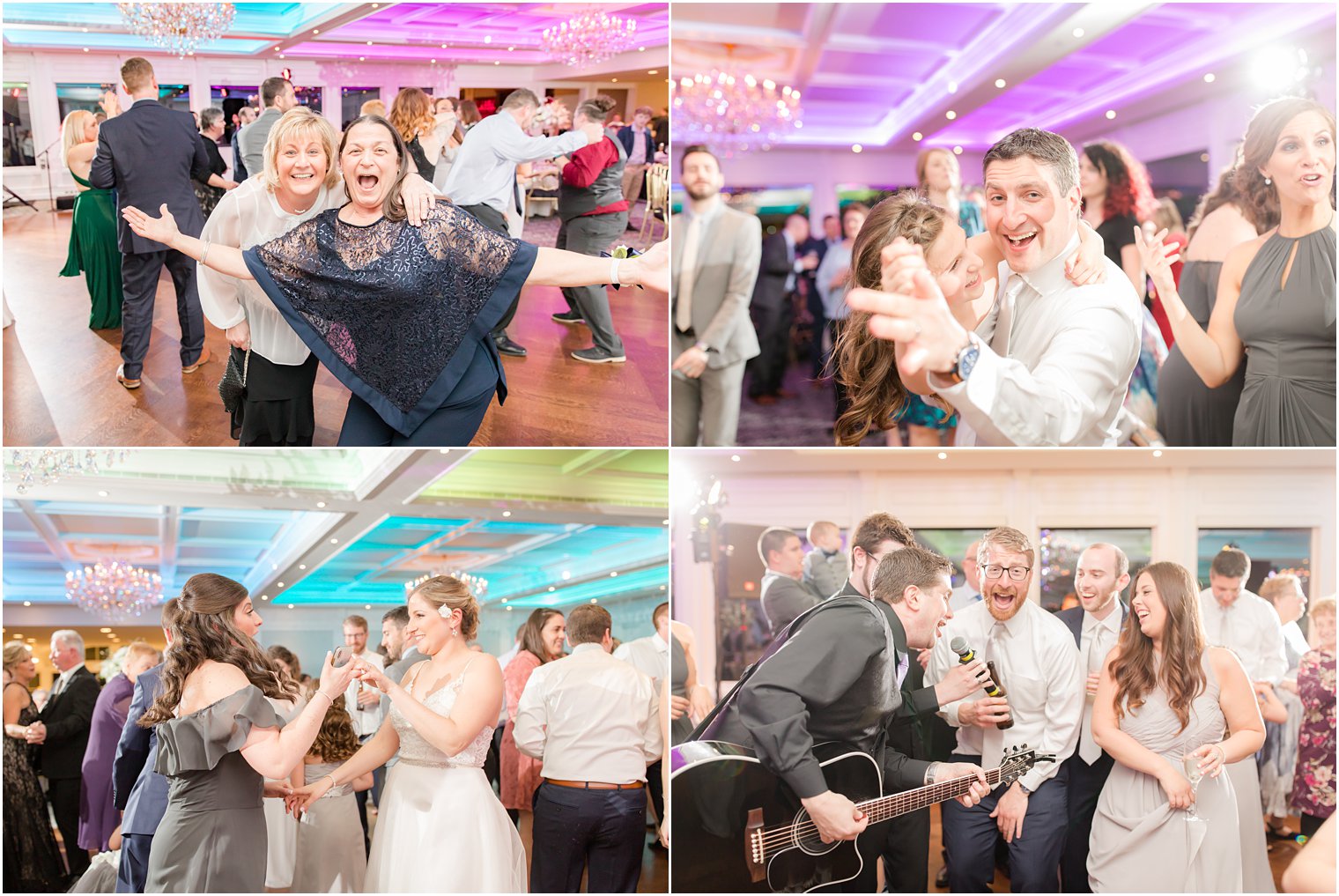 Guests dancing during wedding reception at The Mill at Lakeside Manor in Spring Lake NJ