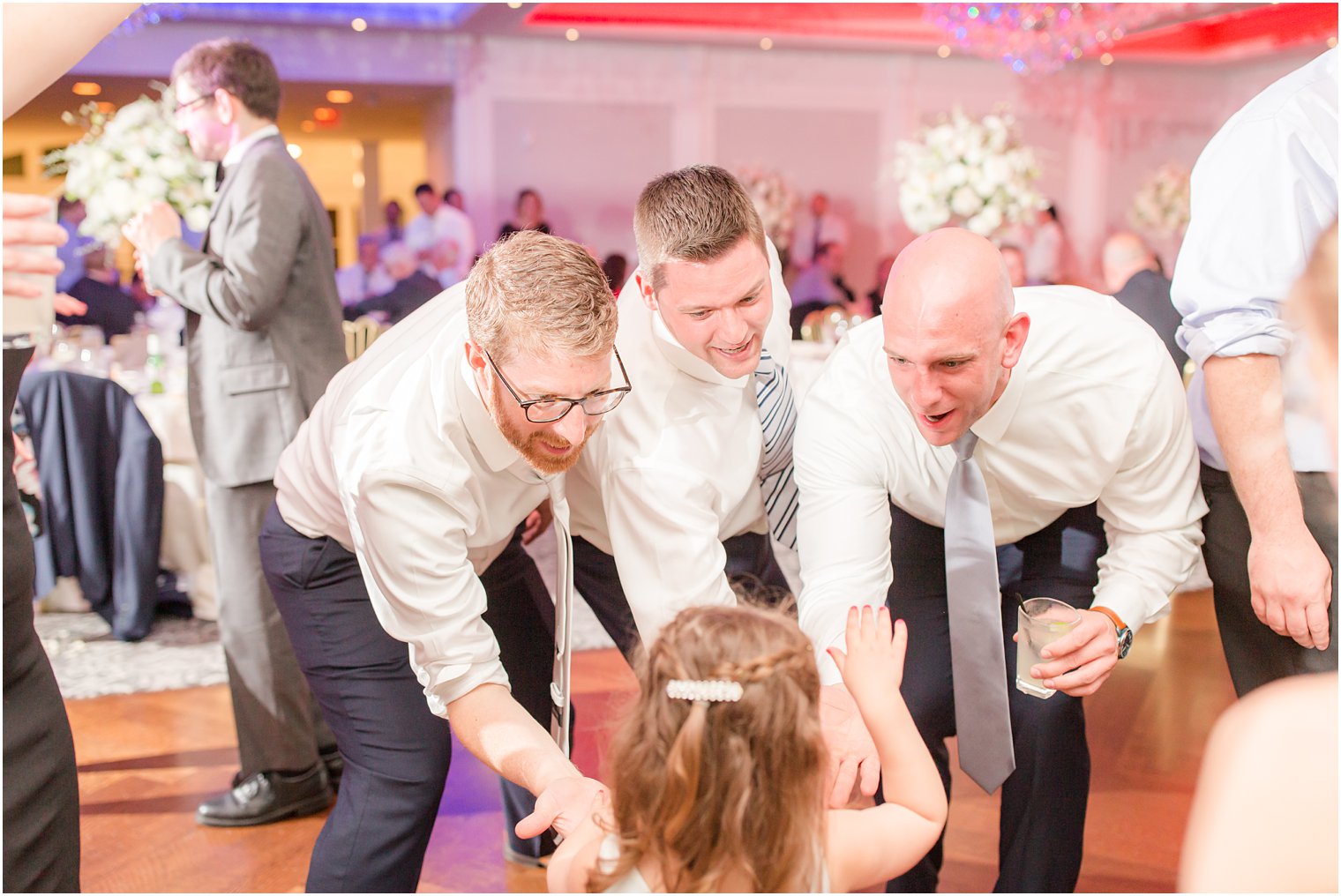 Guests dancing during wedding reception at The Mill at Lakeside Manor in Spring Lake NJ