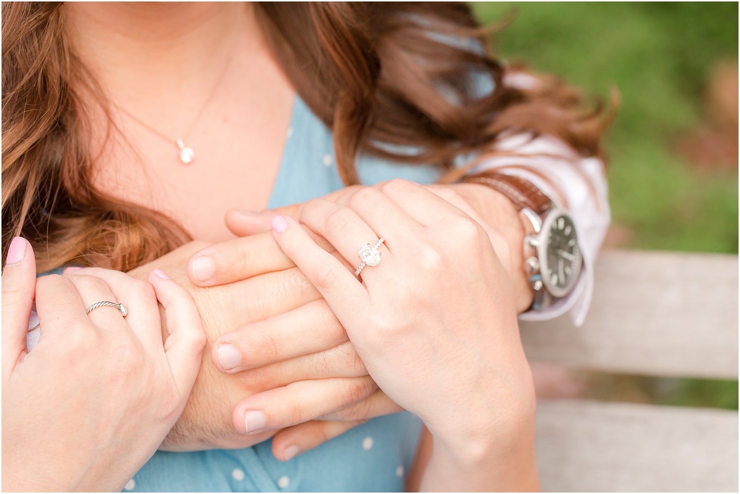 Photo of oval-shaped engagement ring 