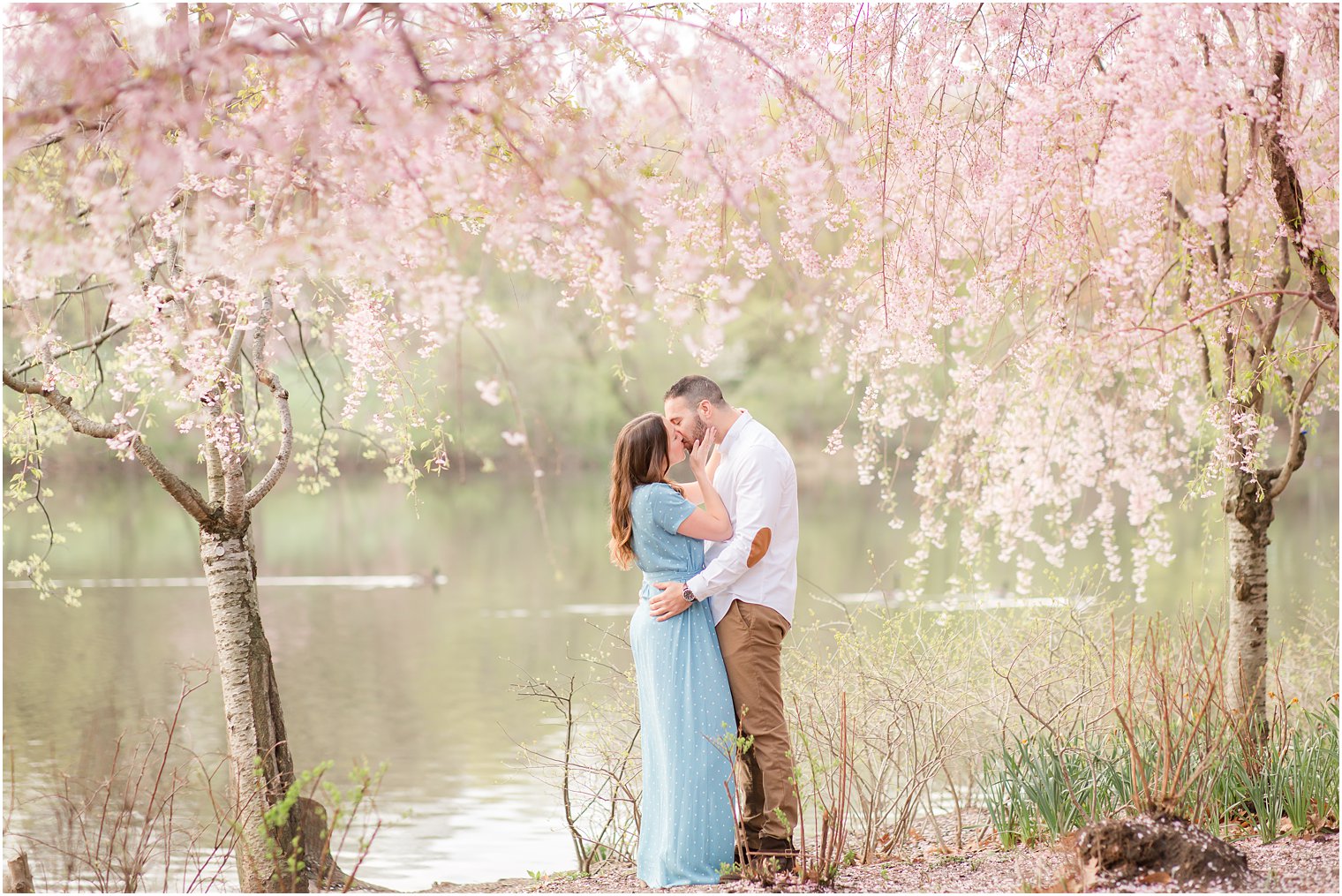 Engagement session at Branch Brook Park in Newark, NJ