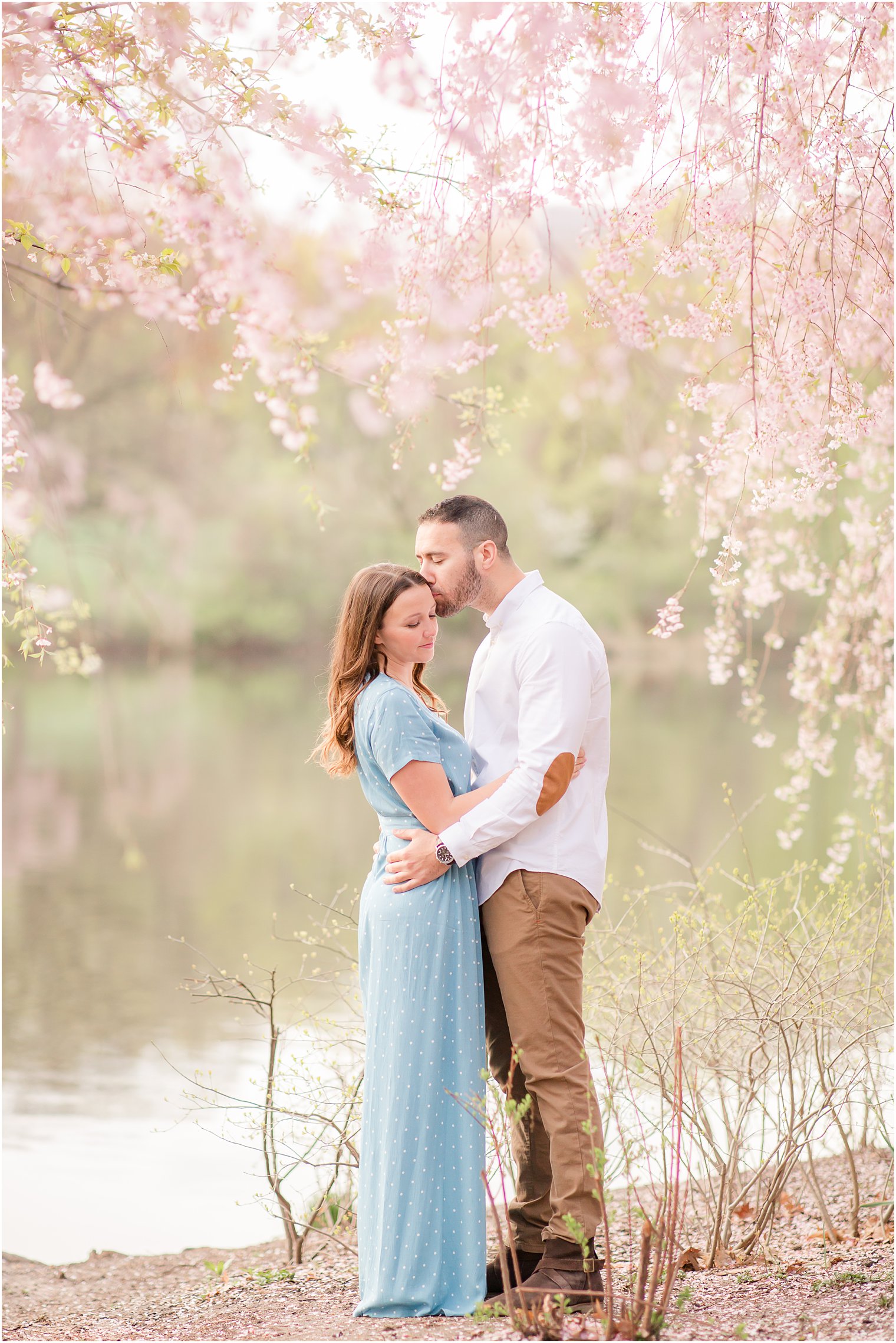 Cherry blossom photo shoot in Branch Brook Park