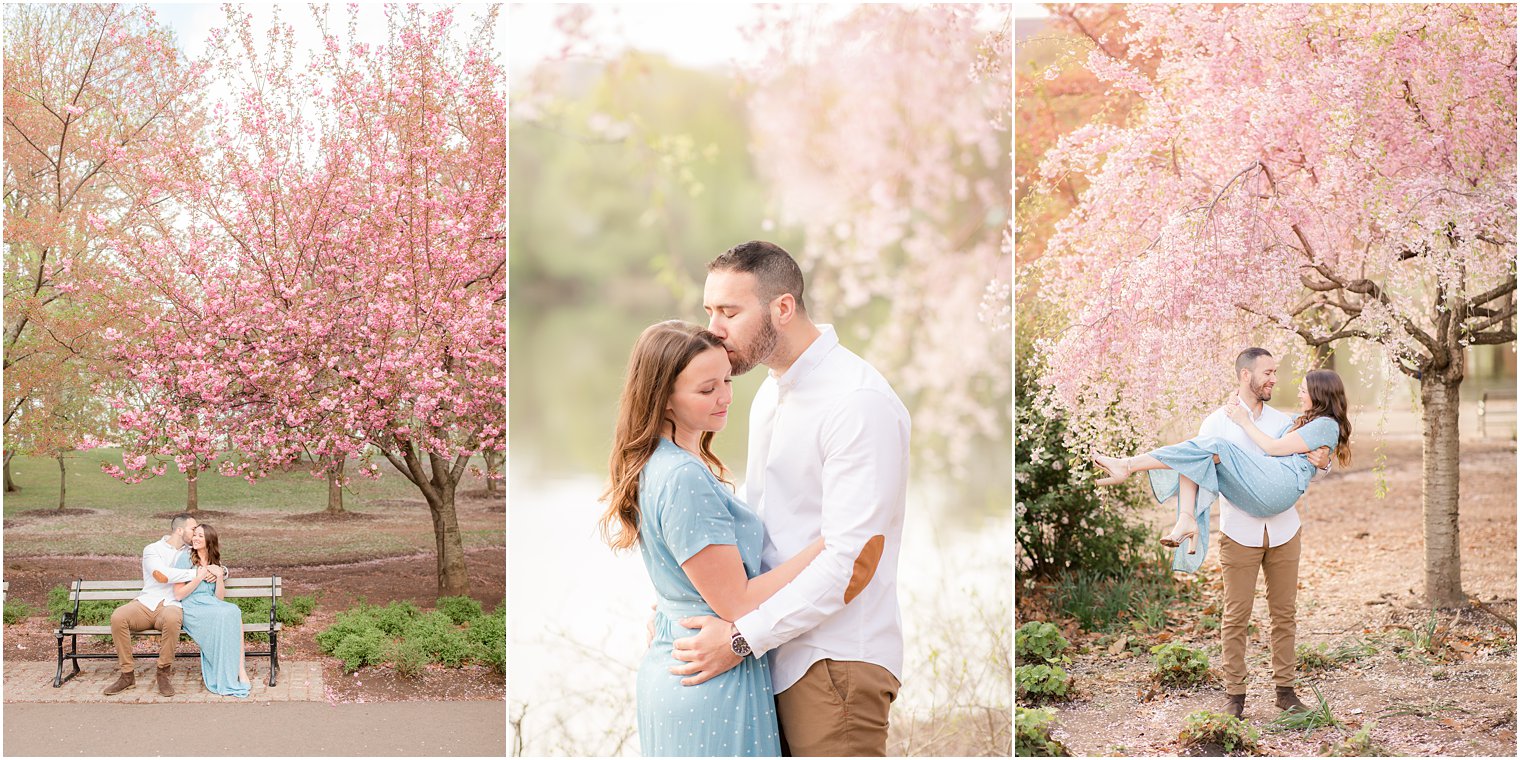 Cherry Blossom Engagement by Idalia Photography