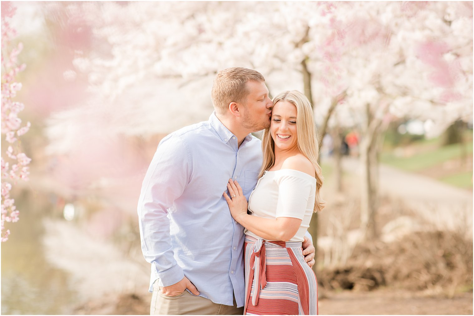 Spring Cherry Blossom Engagement