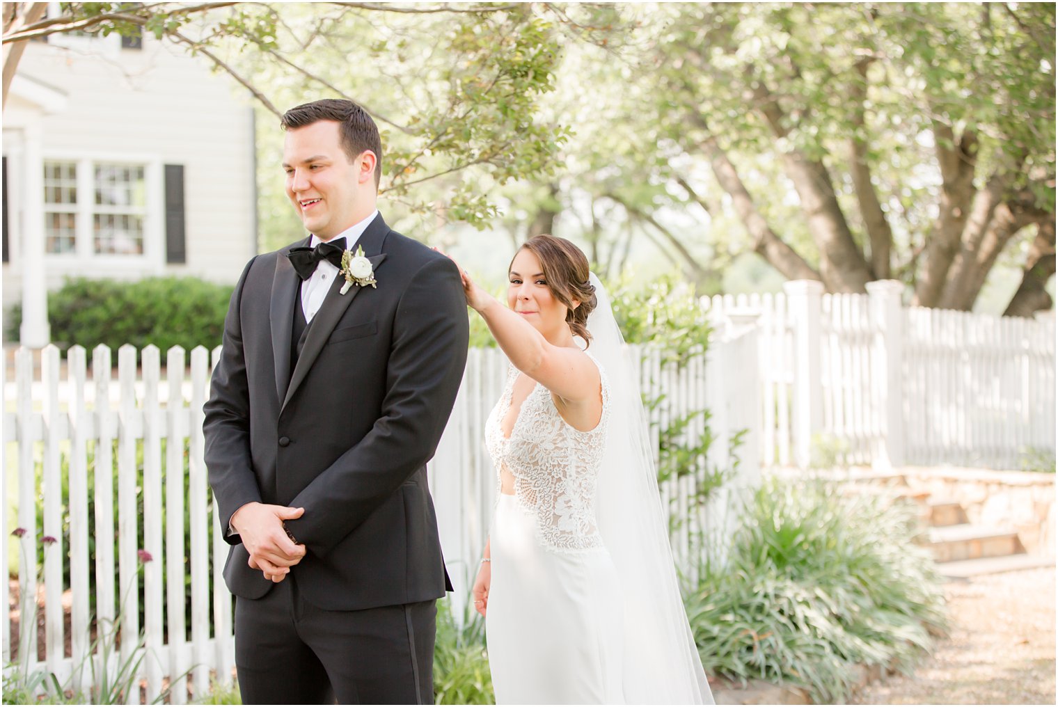 first look in Stone Tower Winery Wedding Photos by Idalia Photography