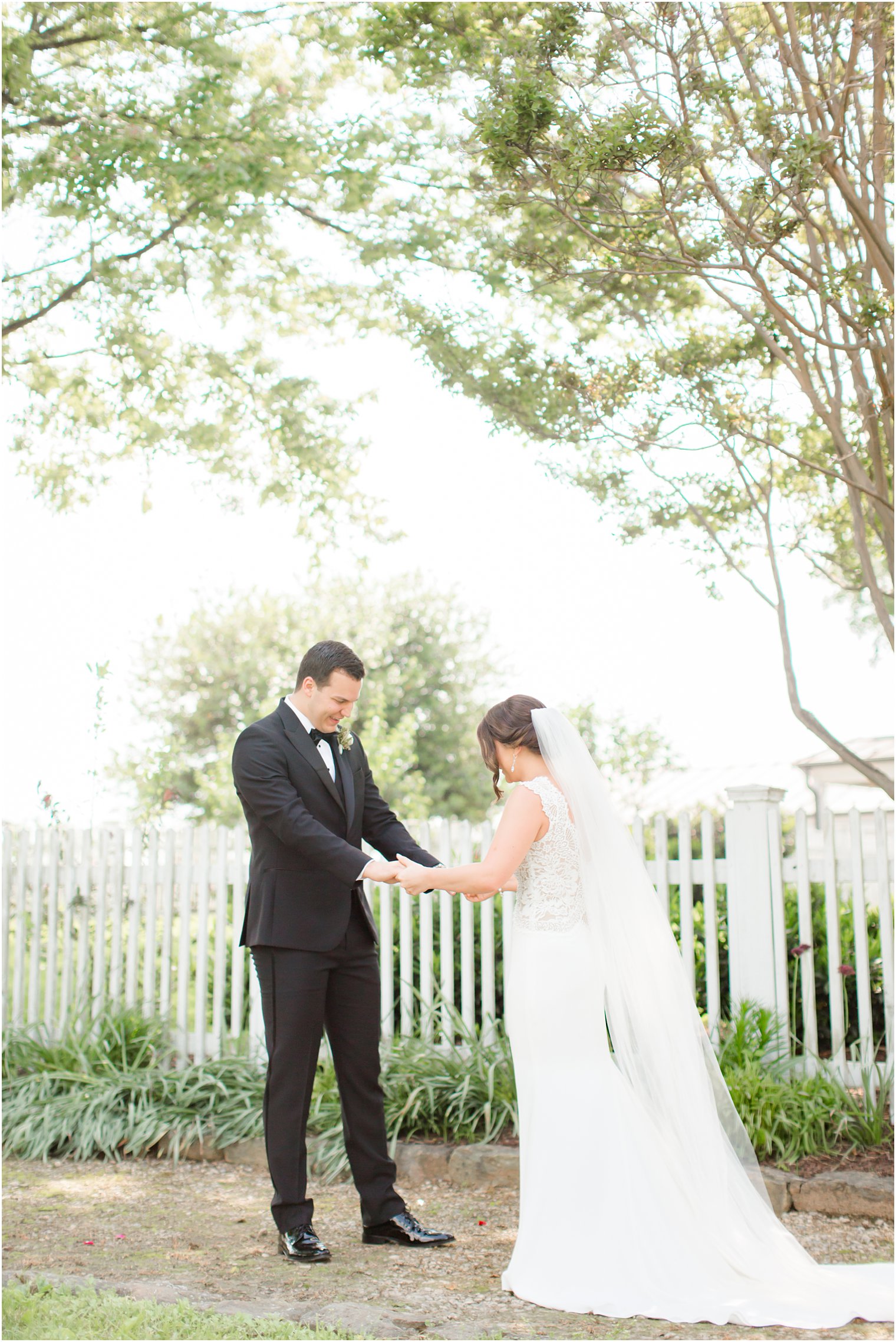 first look in Stone Tower Winery Wedding Photos by Idalia Photography