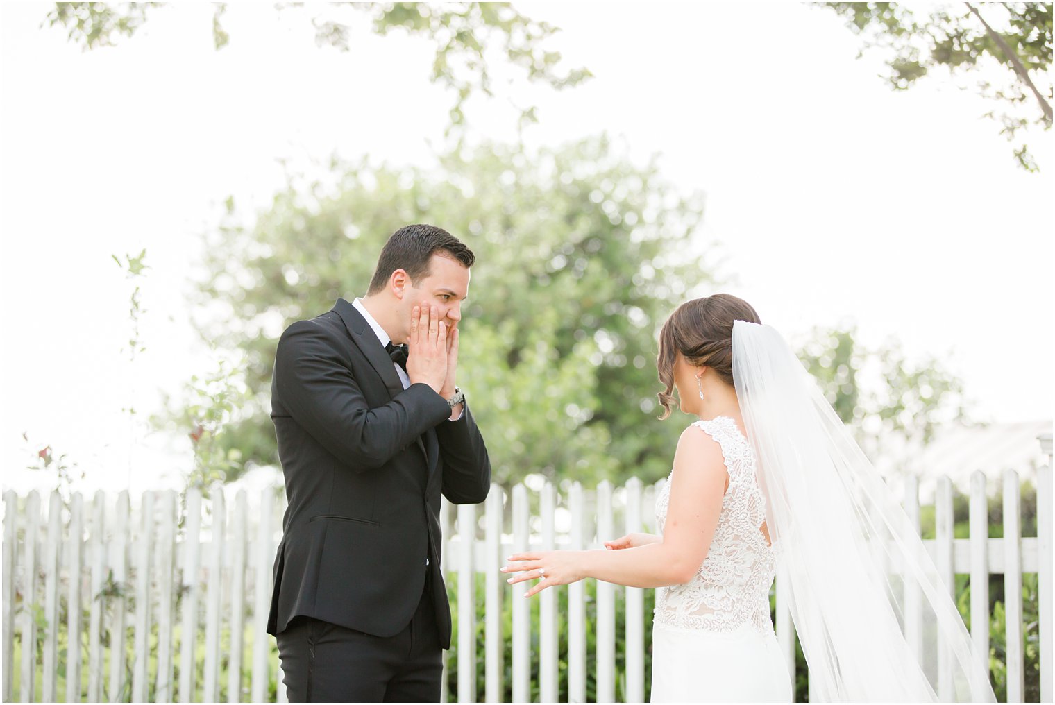 first look in Stone Tower Winery Wedding Photos by Idalia Photography