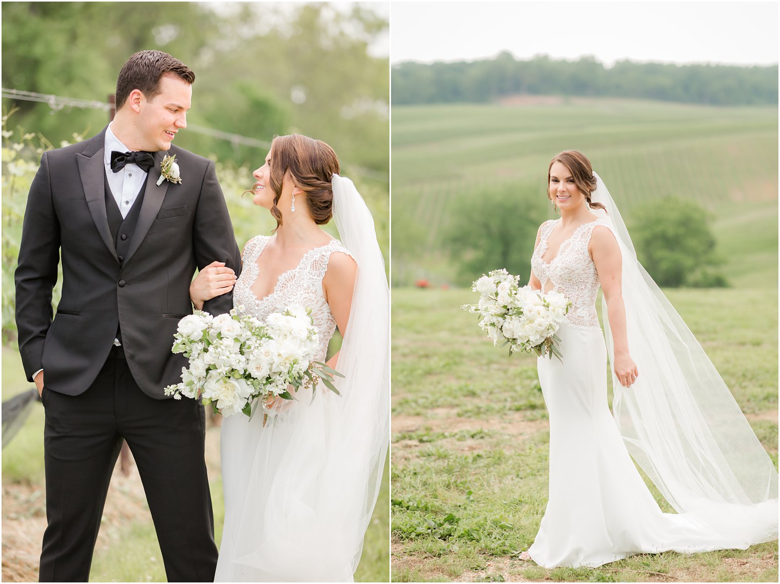 photos of bride and groom in Stone Tower Winery Wedding Photos by Idalia Photography