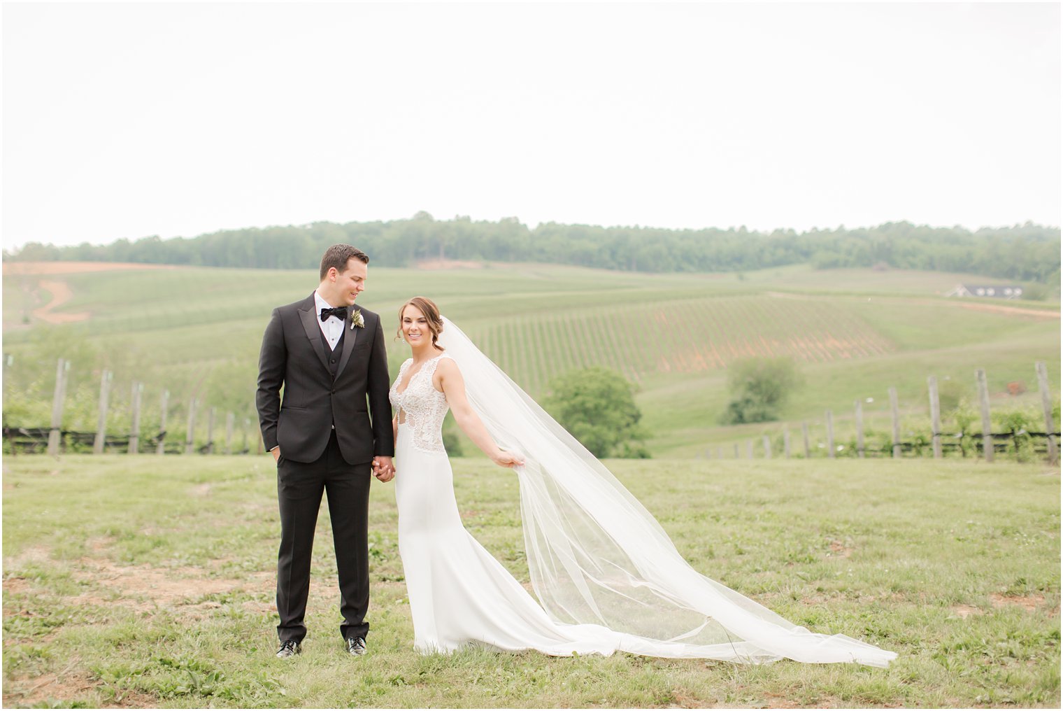 bride and groom in Stone Tower Winery Wedding Photos by Idalia Photography