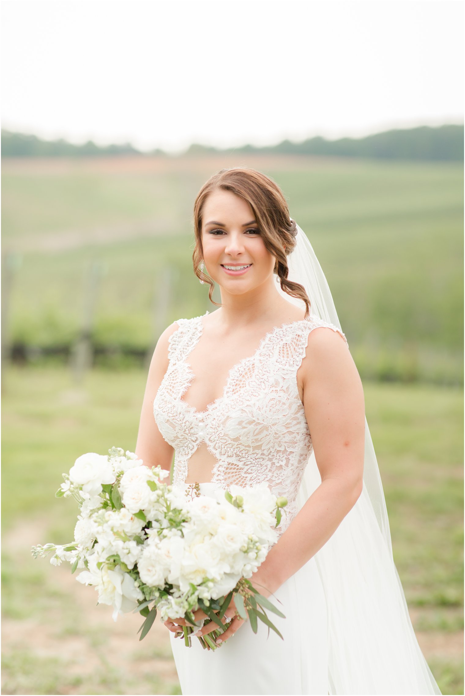 bridal portrait in Stone Tower Winery Wedding Photos by Idalia Photography