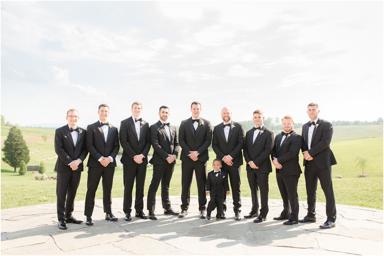 groomsmen in Stone Tower Winery Wedding Photos by Idalia Photography