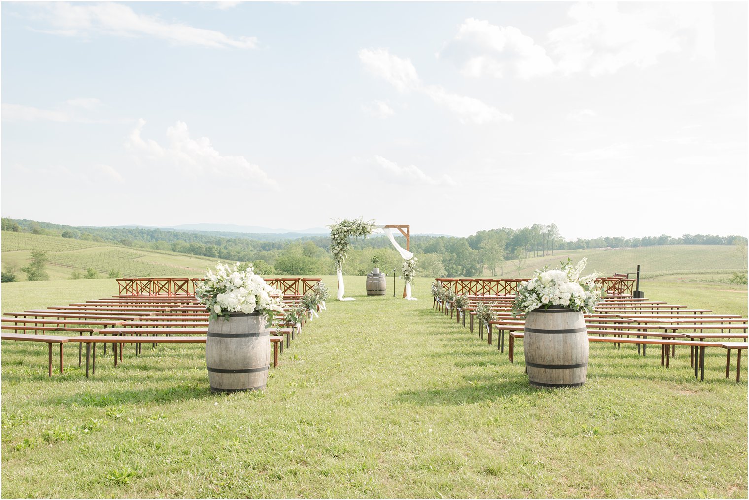 wedding ceremony in Stone Tower Winery Wedding Photos by Idalia Photography