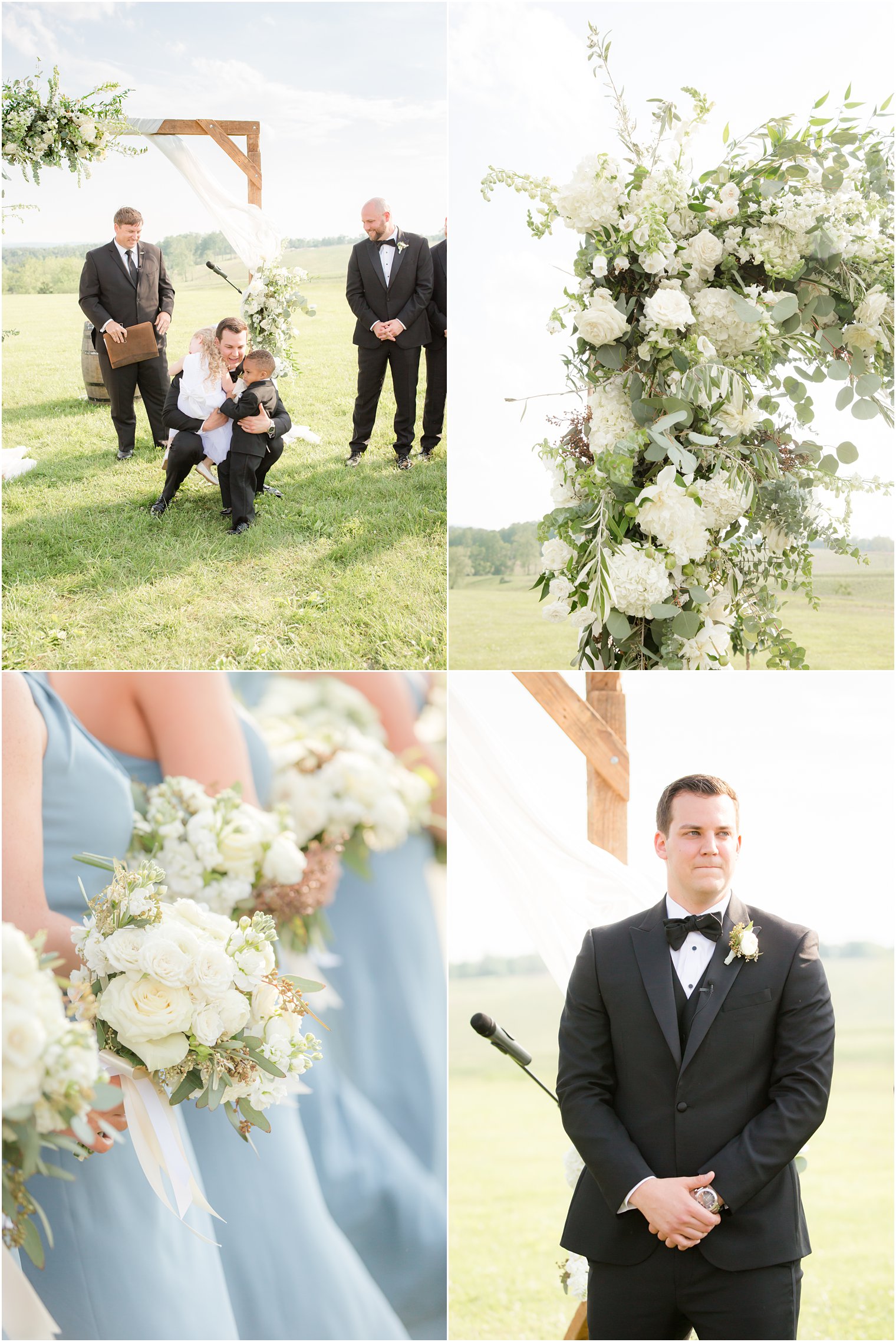 outdoor wedding ceremony in Stone Tower Winery Wedding Photos by Idalia Photography