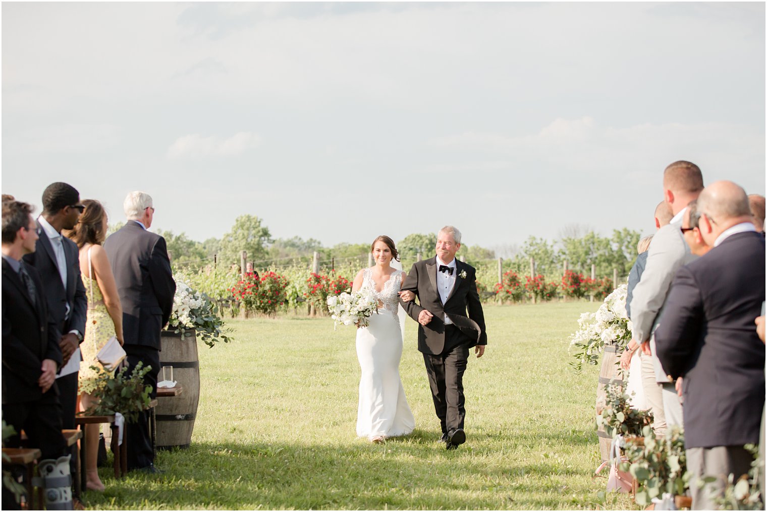 outdoor wedding ceremony in Stone Tower Winery Wedding Photos by Idalia Photography