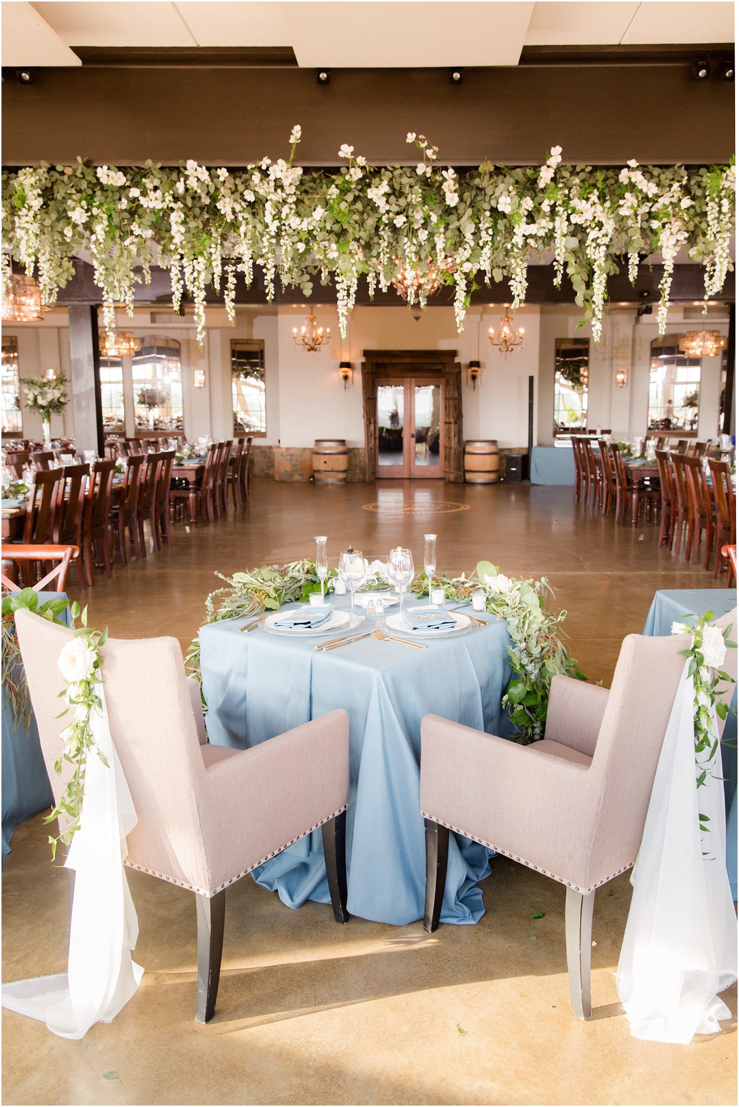 sweetheart table in Stone Tower Winery Wedding Photos by Idalia Photography