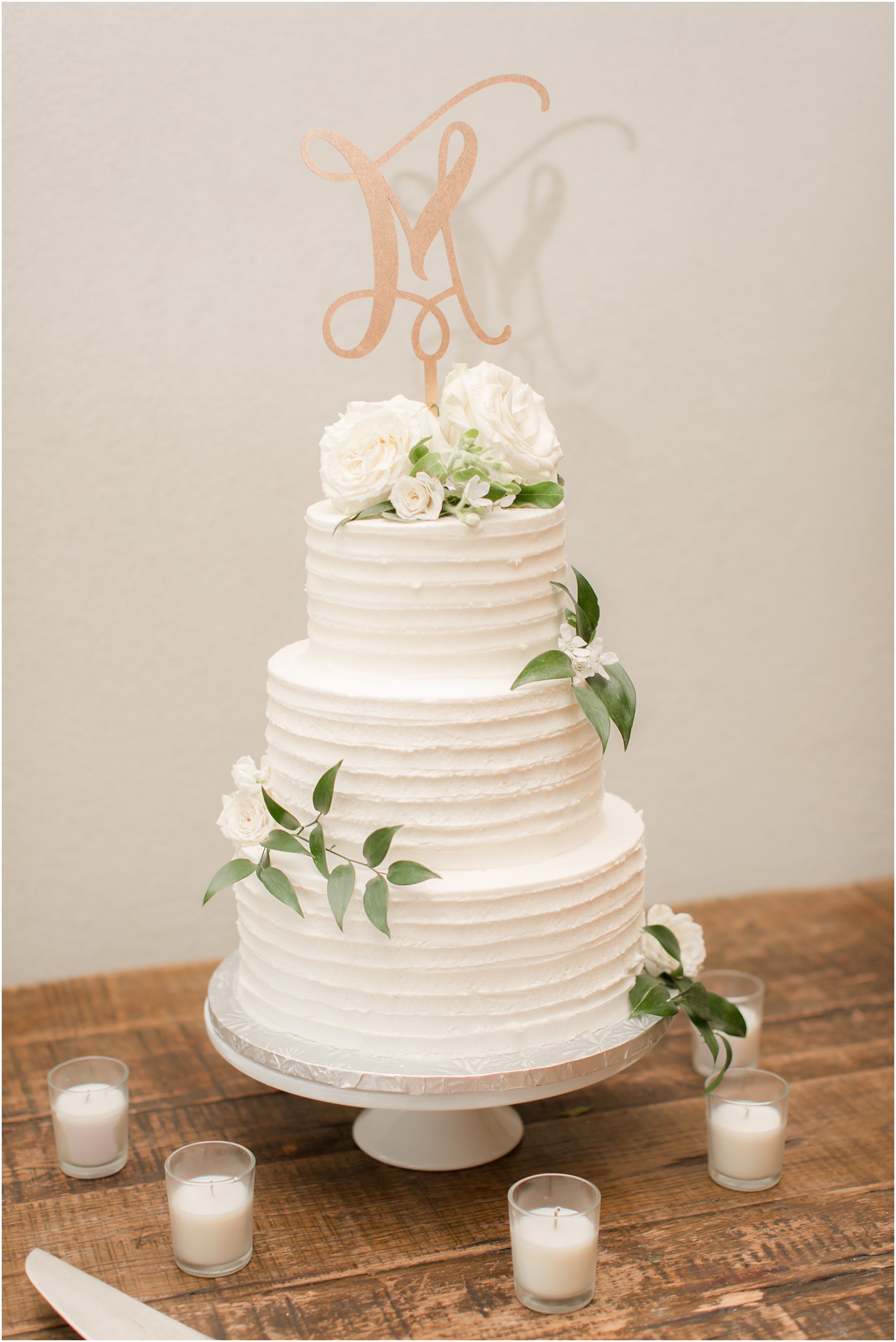 wedding cake in Stone Tower Winery Wedding Photos by Idalia Photography