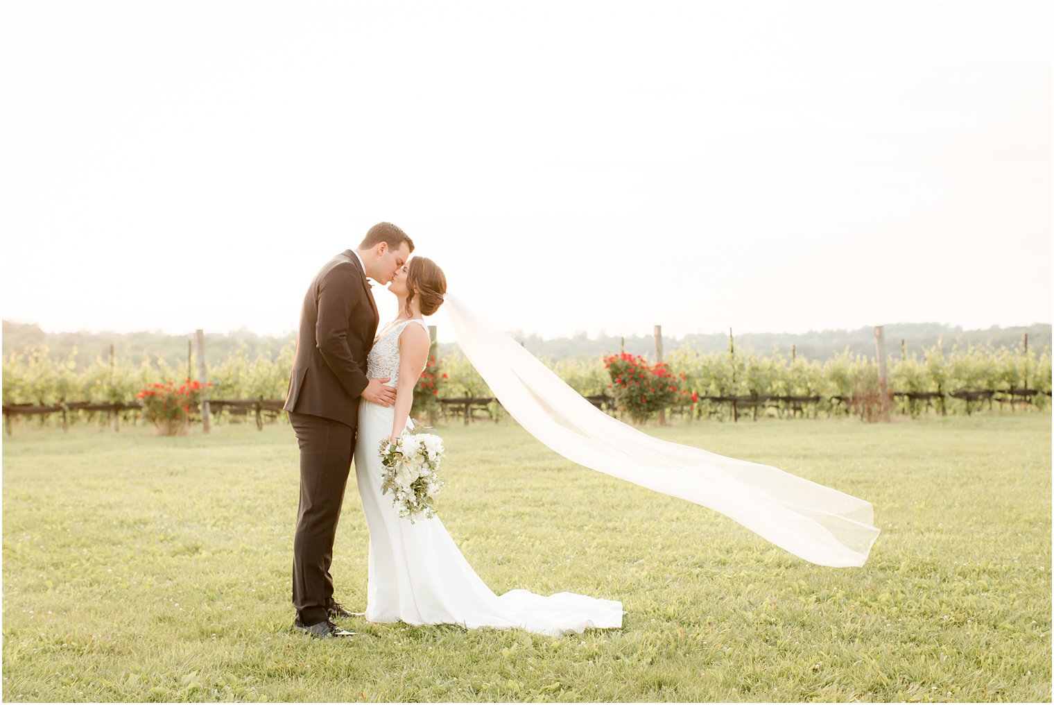 golden hour portraits in Stone Tower Winery Wedding Photos by Idalia Photography