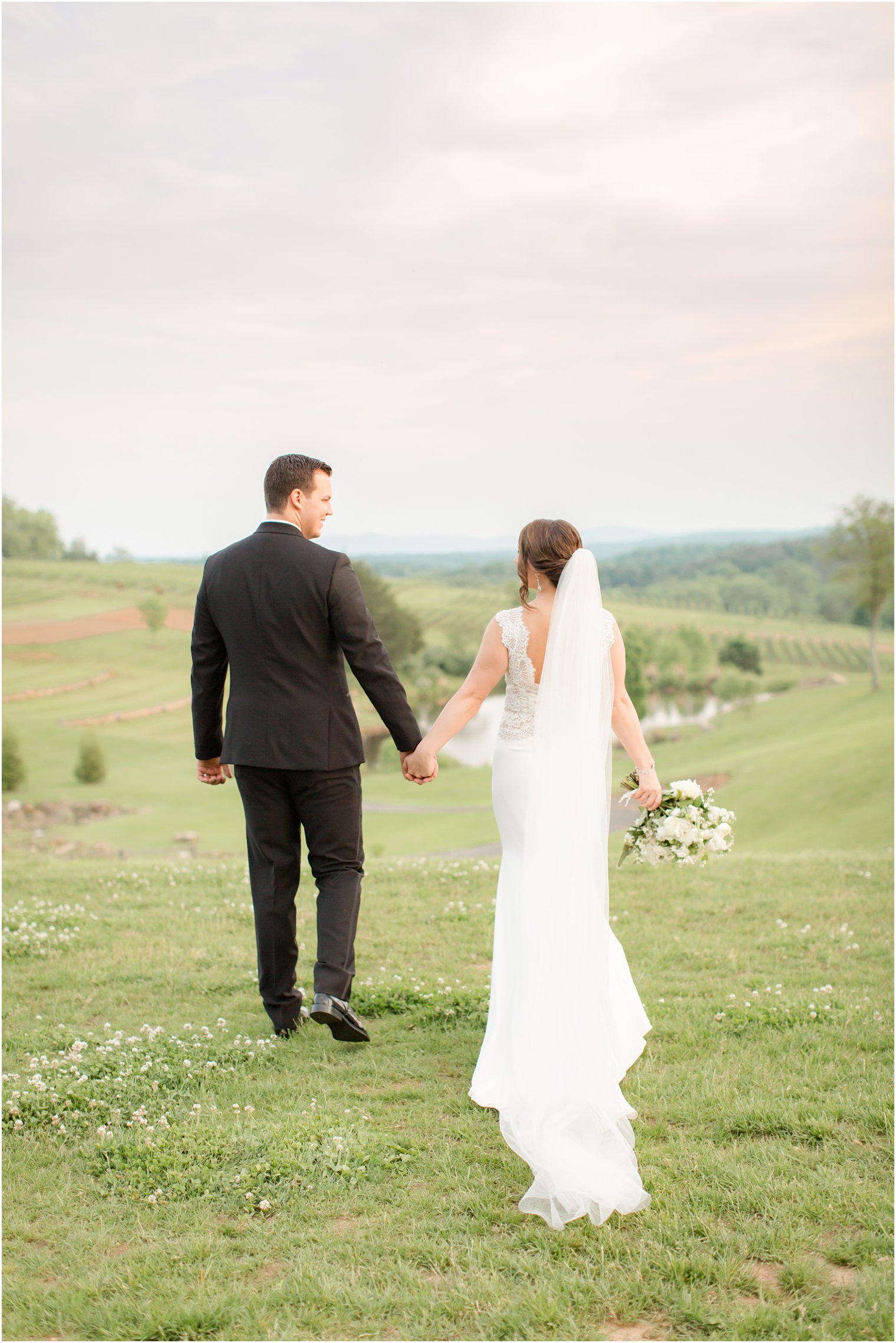 golden hour portraits in Stone Tower Winery Wedding Photos by Idalia Photography