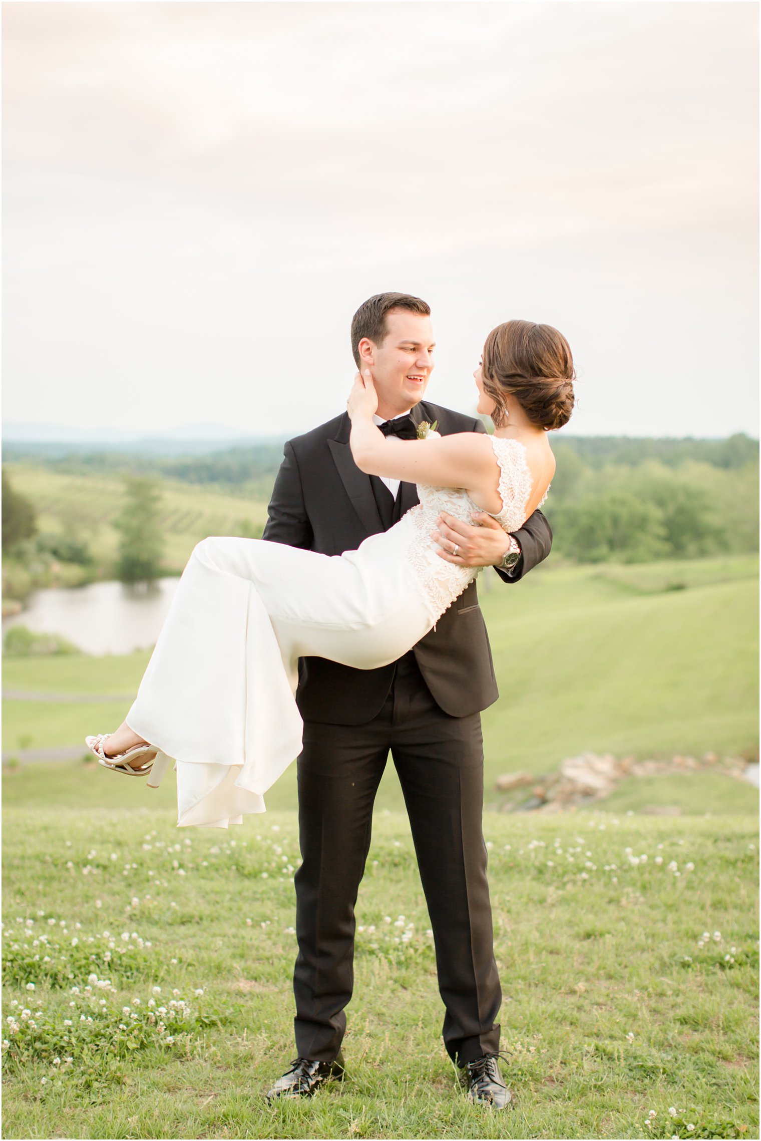 golden hour portraits in Stone Tower Winery Wedding Photos by Idalia Photography