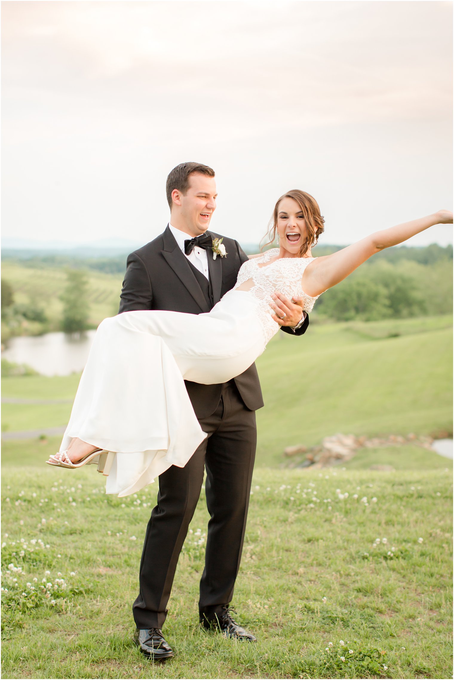 golden hour portraits in Stone Tower Winery Wedding Photos by Idalia Photography