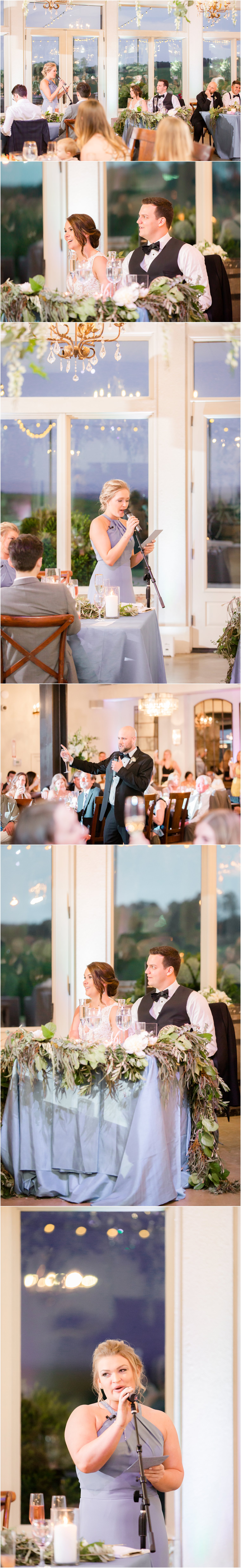 wedding toasts in Stone Tower Winery Wedding Photos by Idalia Photography