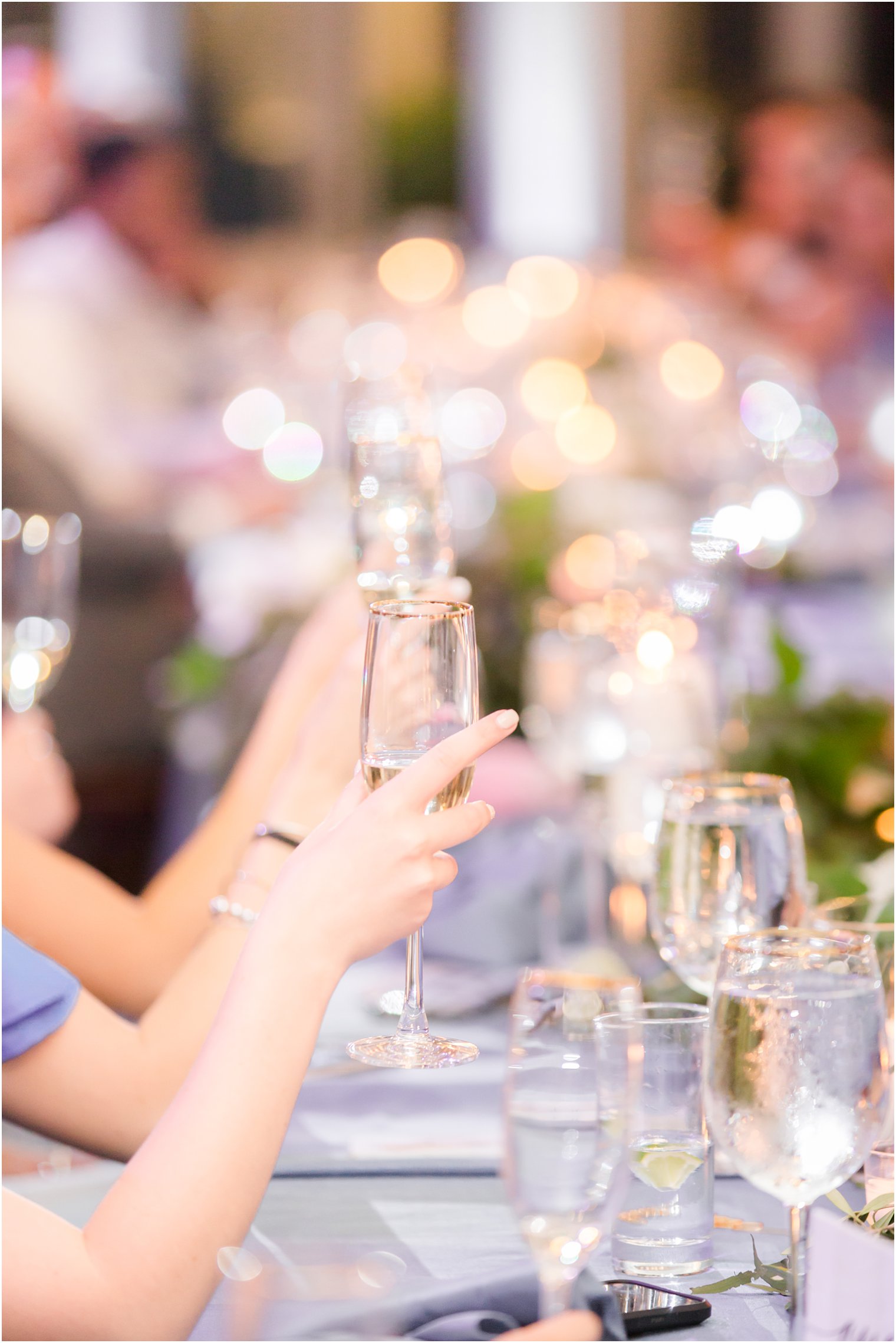 wedding toasts in Stone Tower Winery Wedding Photos by Idalia Photography