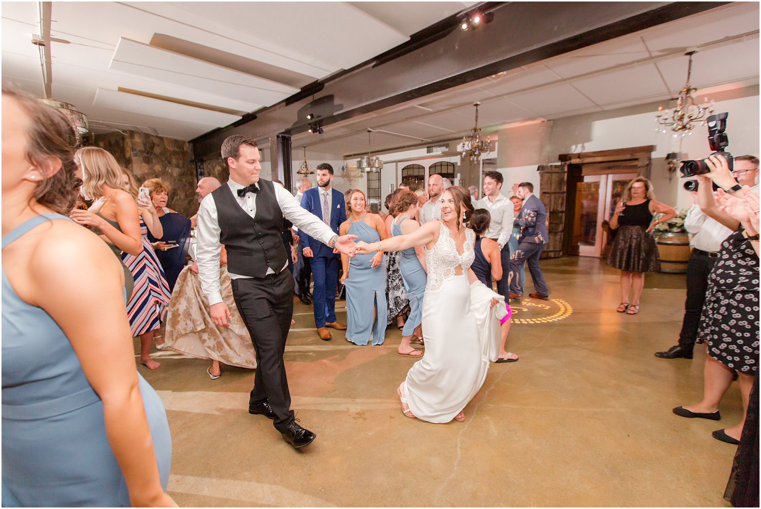 wedding reception dancing photos in Stone Tower Winery Wedding Photos by Idalia Photography