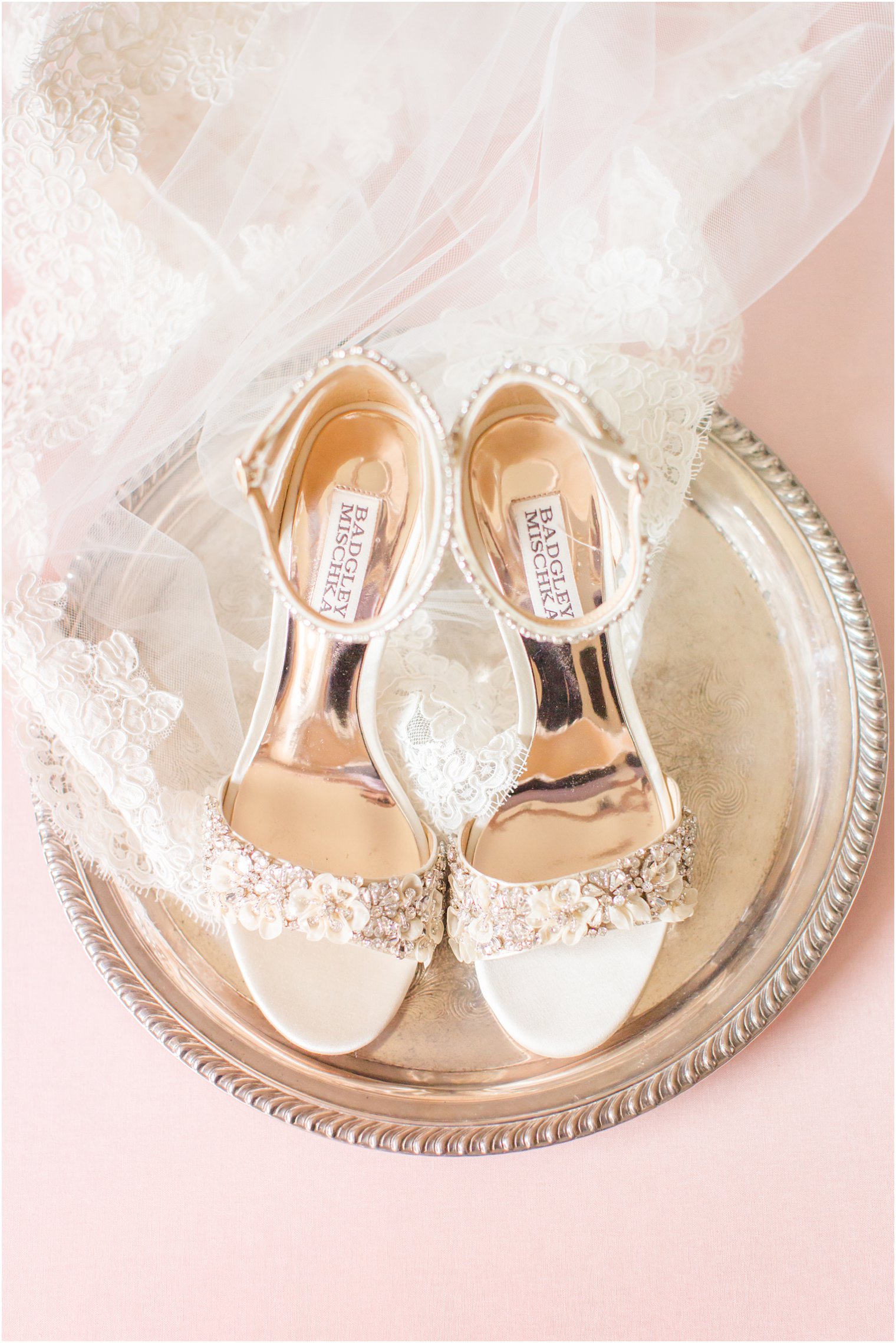 wedding shoes by Badgley Mischka 