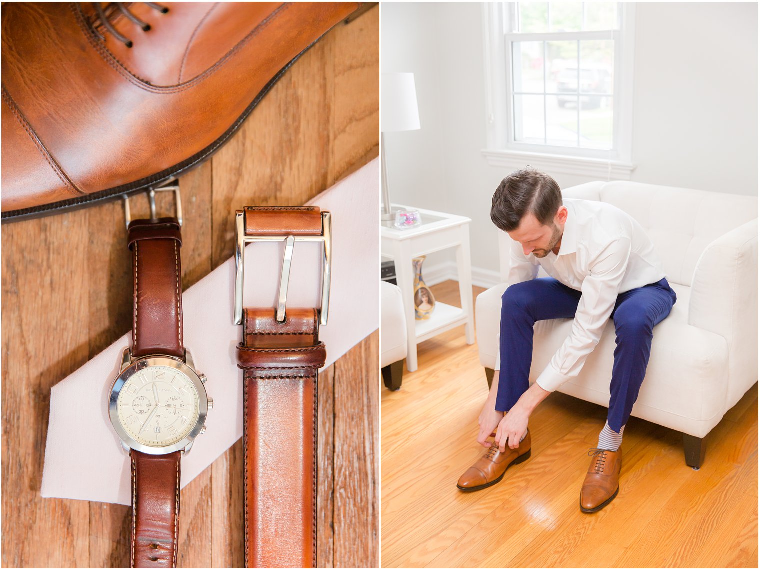 groom getting ready 