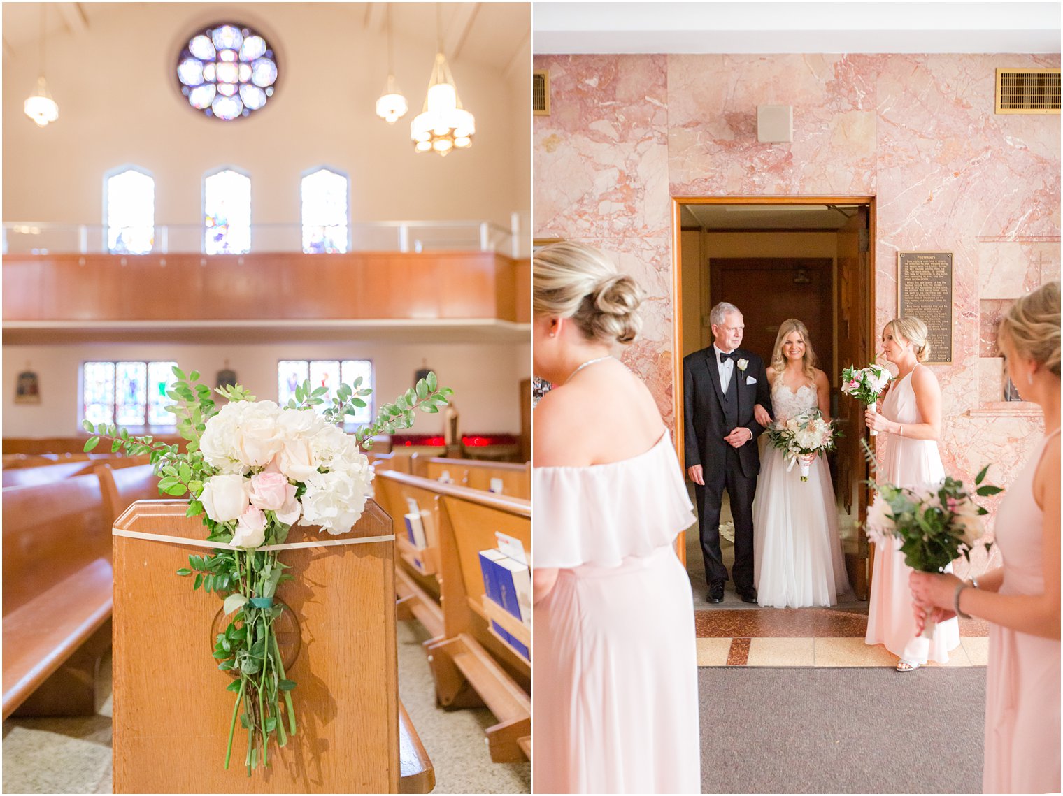 wedding ceremony at St. Anne's Church in Fair Lawn NJ