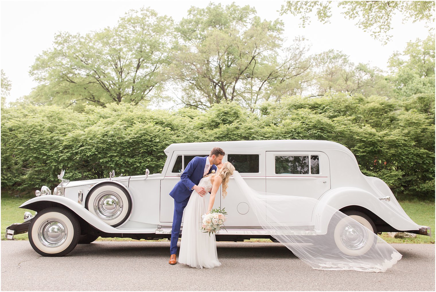 wedding portrait with 1938 Rosewood Prinzing