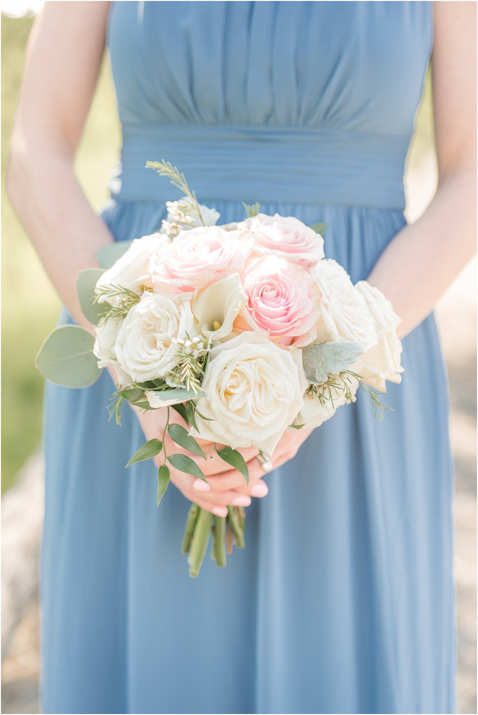 Bridesmaid bouquet by Bespoke Floral and Event Design | Windows on the Water at Frogbridge in Millstone NJ