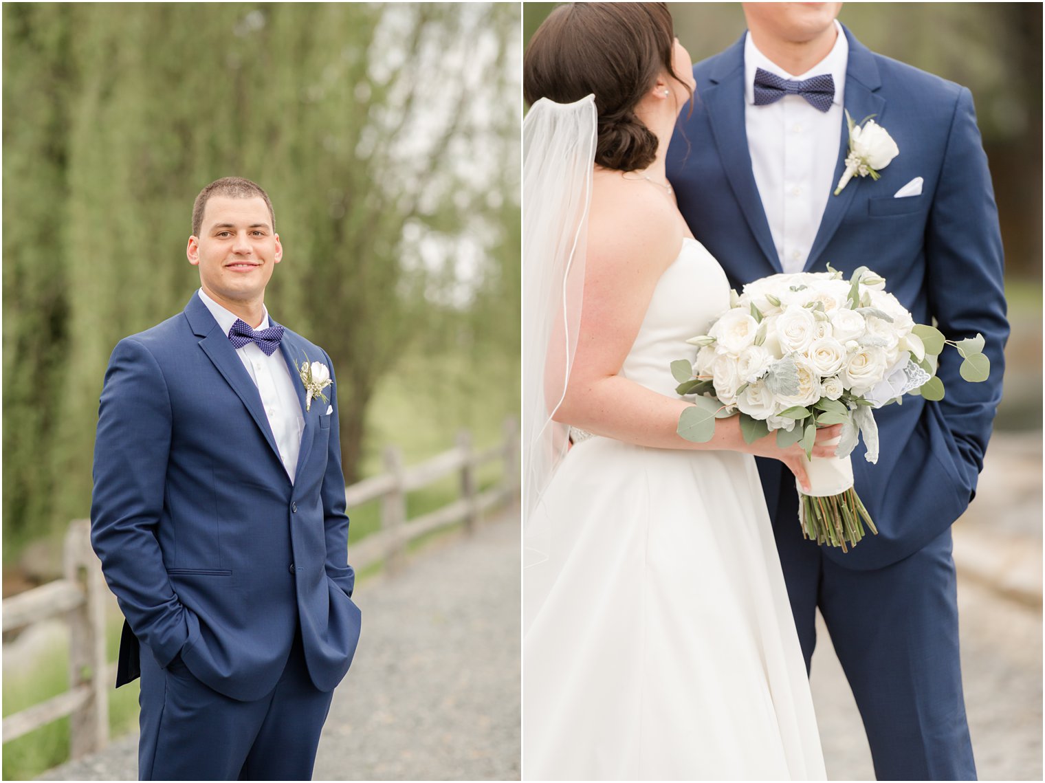 Formal bride and groom portraits at Windows on the Water at Frogbridge in Millstone NJ