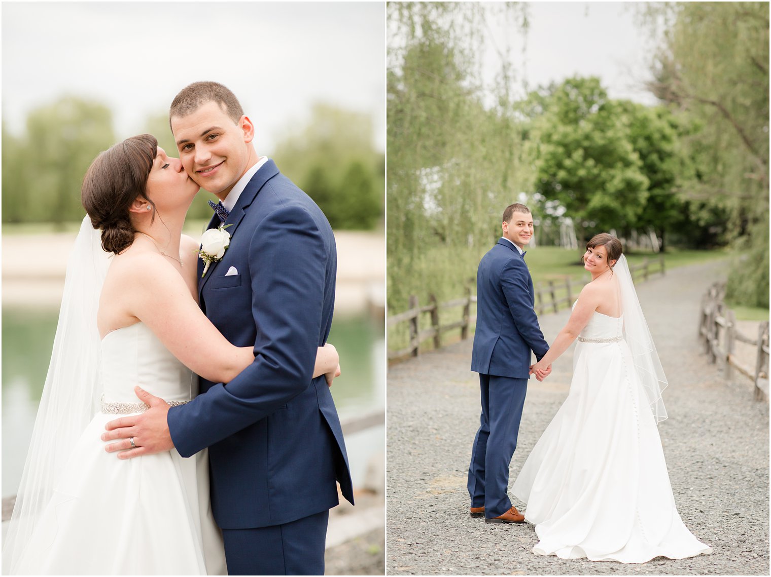 Formal bride and groom portraits at Windows on the Water at Frogbridge in Millstone NJ