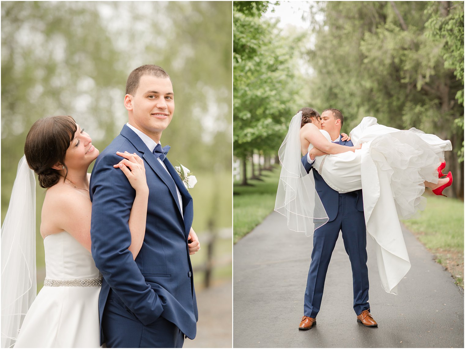 Formal bride and groom portraits at Windows on the Water at Frogbridge in Millstone NJ