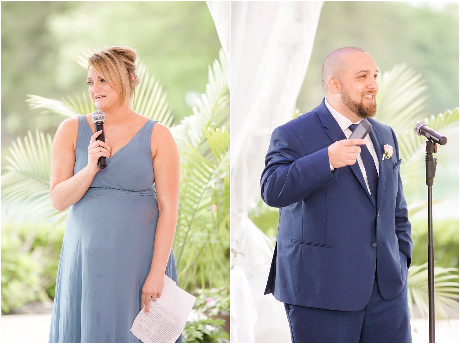 Wedding toasts at Windows on the Water at Frogbridge in Millstone NJ